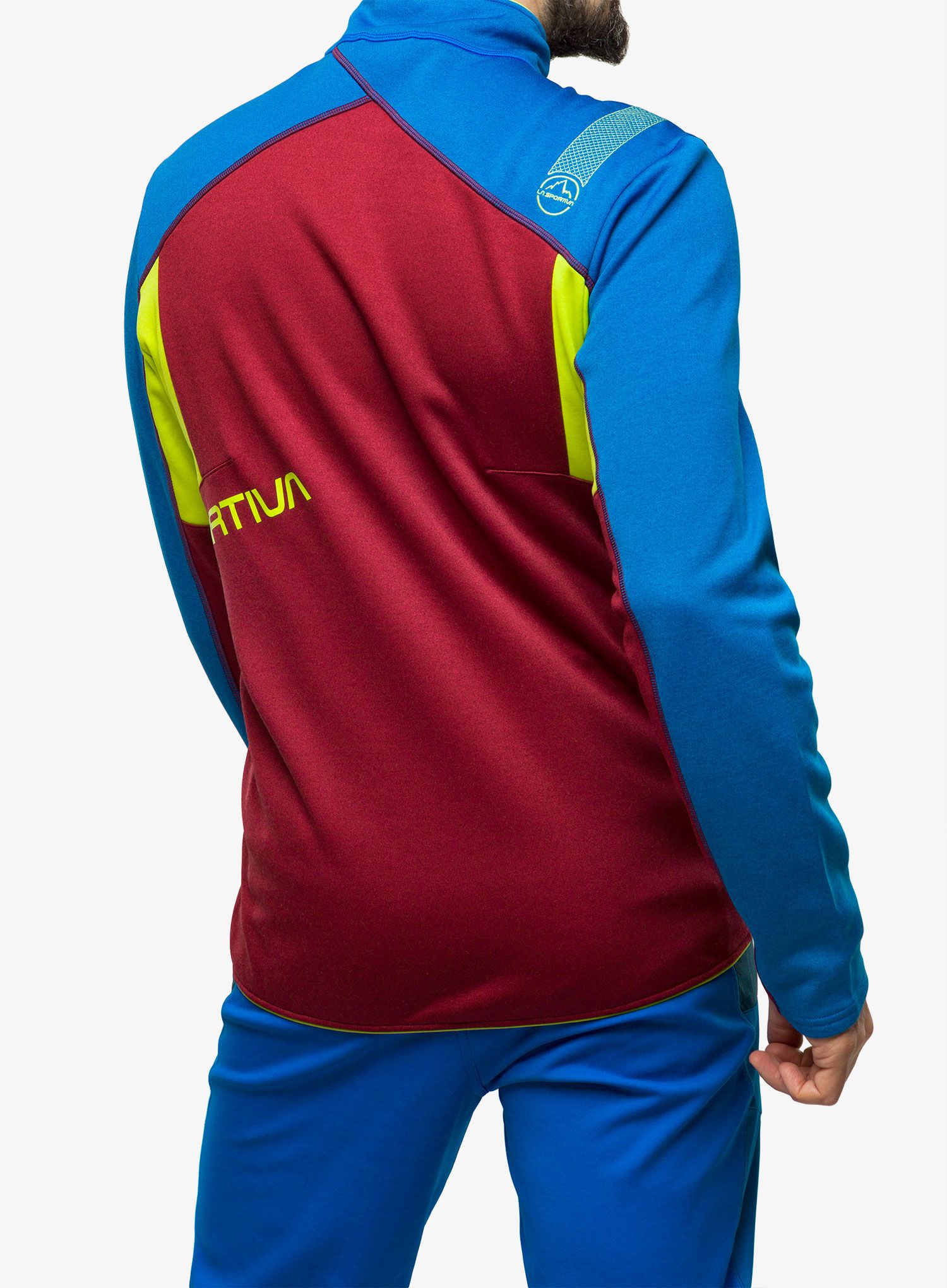 Rozepínací mikina La Sportiva Elements Jacket - sangria/electric blue