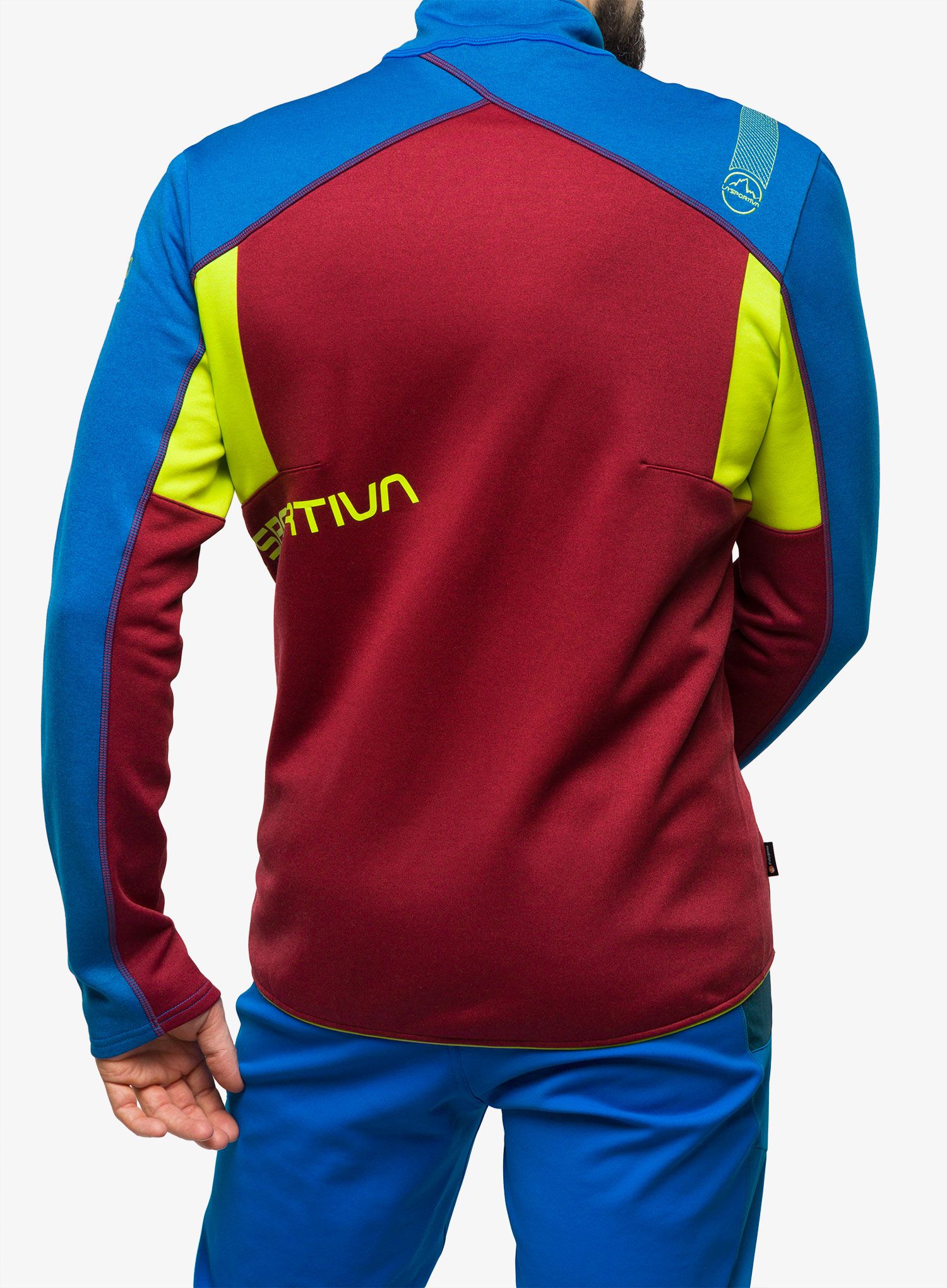 Rozepínací mikina La Sportiva Elements Jacket - sangria/electric blue