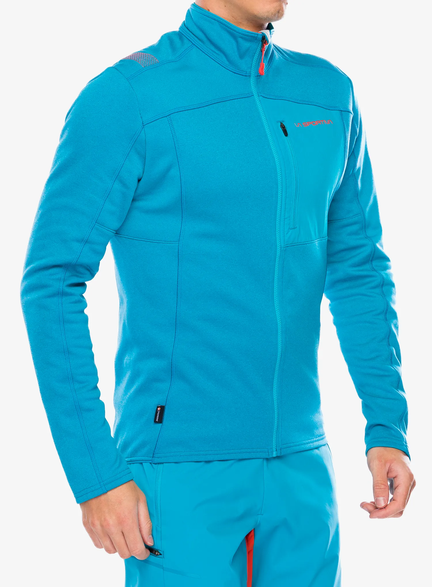 Rozepínací mikina La Sportiva Elements Jacket - tropic blue/cherry tomato