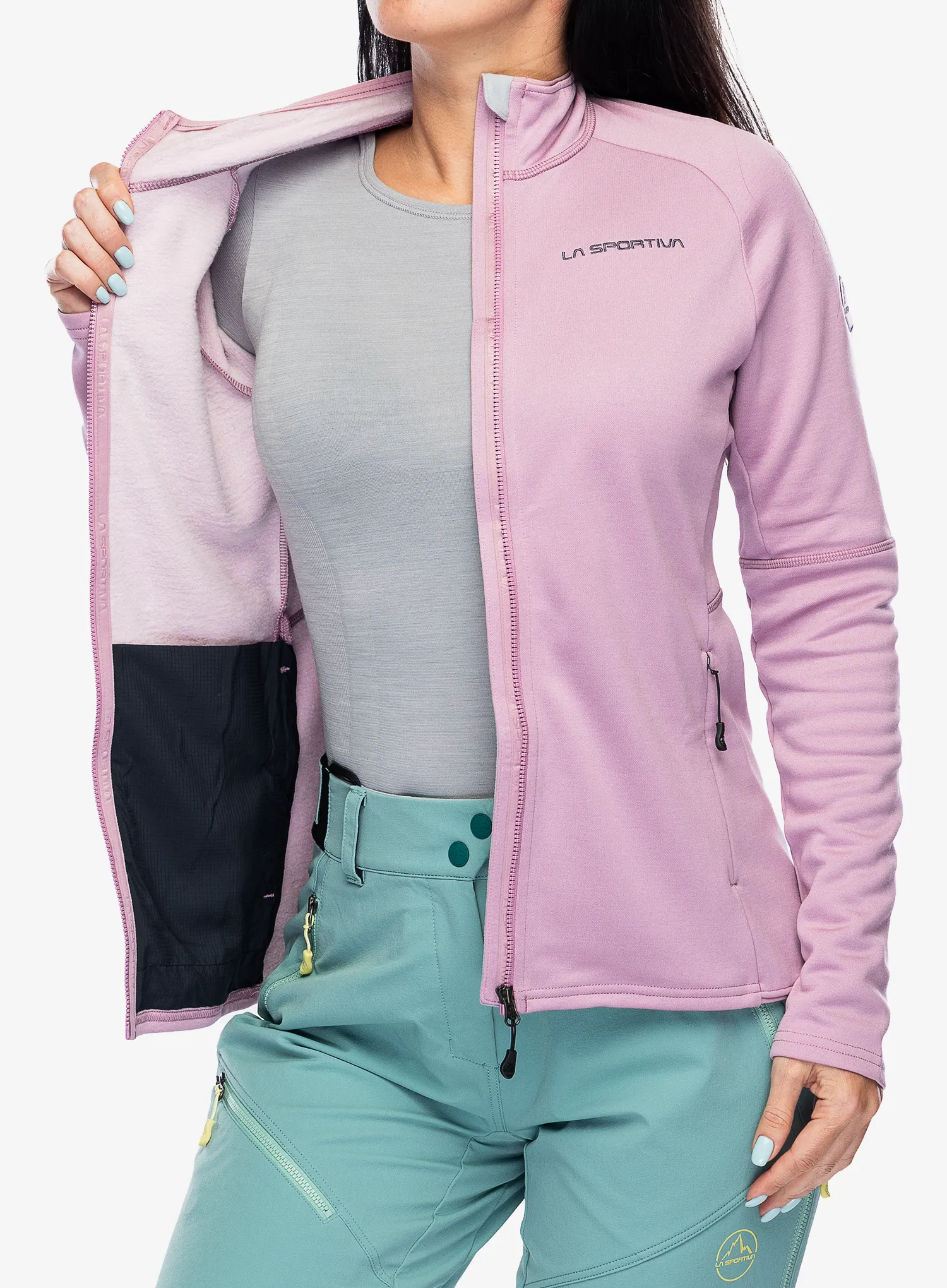 Dámská mikina na zip La Sportiva Elements Jkt - rose