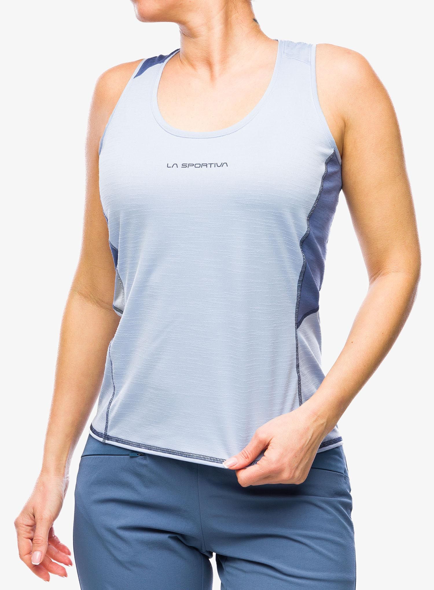 Dámský top La Sportiva Embrace Tank - stone-blue/moonlight