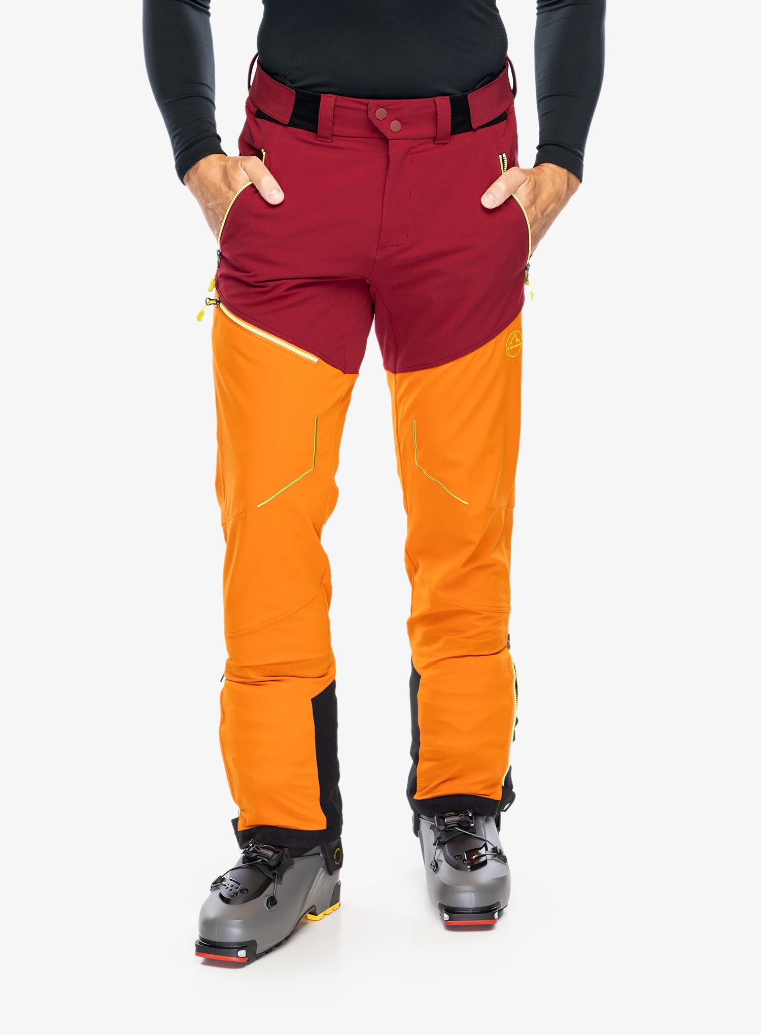 Skialpové kalhoty La Sportiva Excelsior Pant - hawaiian sun/sangria
