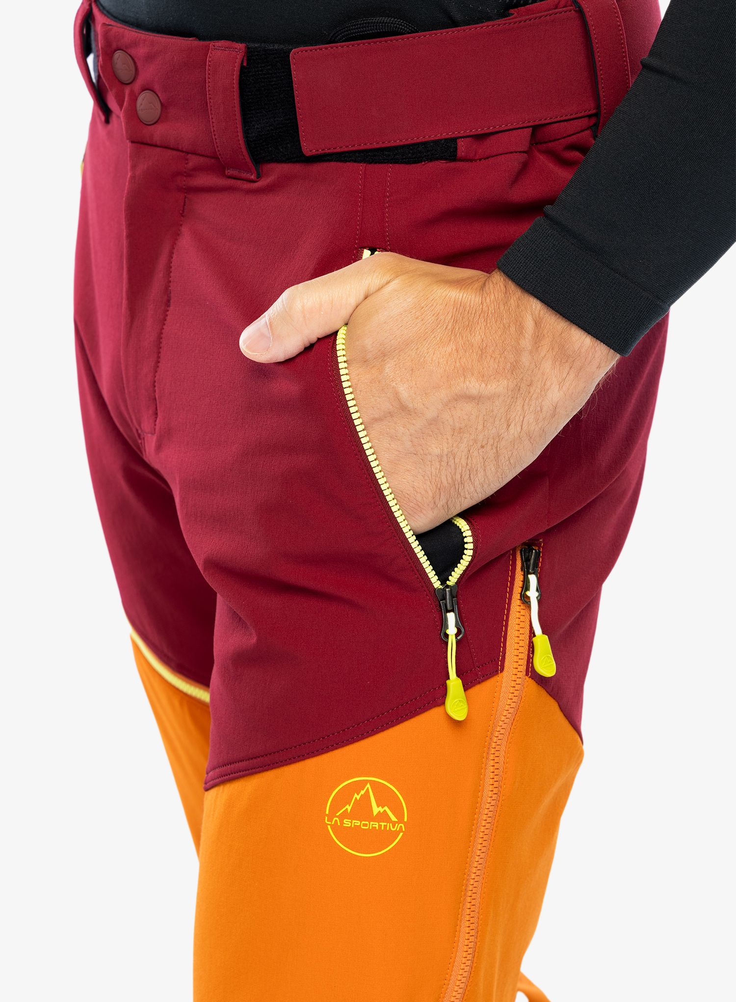Skialpové kalhoty La Sportiva Excelsior Pant - hawaiian sun/sangria