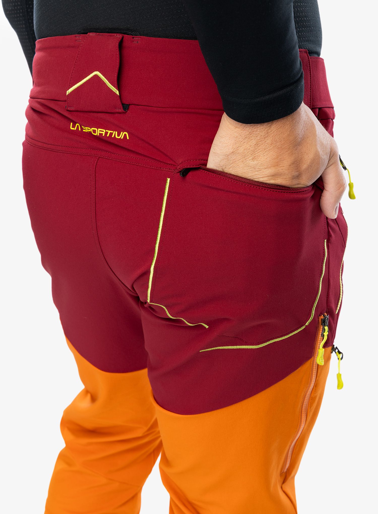 Skialpové kalhoty La Sportiva Excelsior Pant - hawaiian sun/sangria