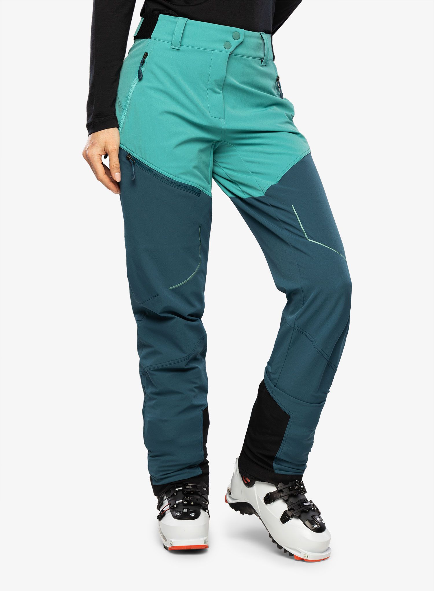 Skialpové kalhoty dámské La Sportiva Excelsior Pant - storm blue/lagoon