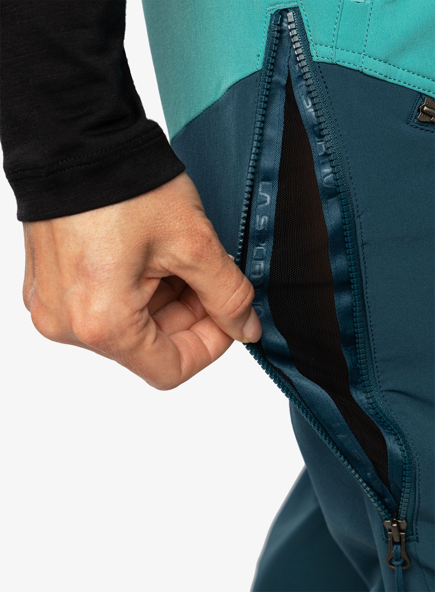 Skialpové kalhoty dámské La Sportiva Excelsior Pant - storm blue/lagoon