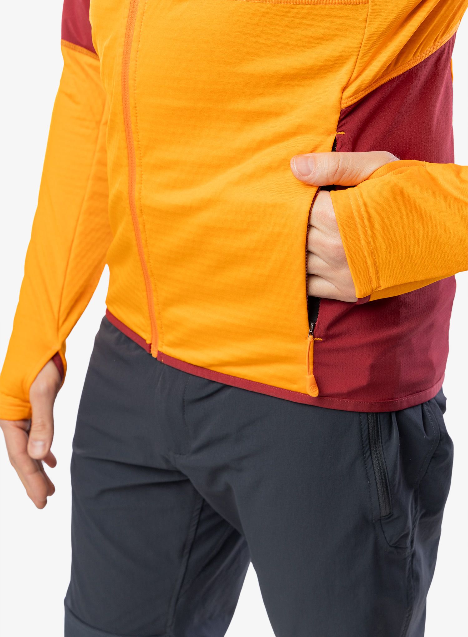 Mikina s kapucí La Sportiva Existence Hoody - papaya/sangria
