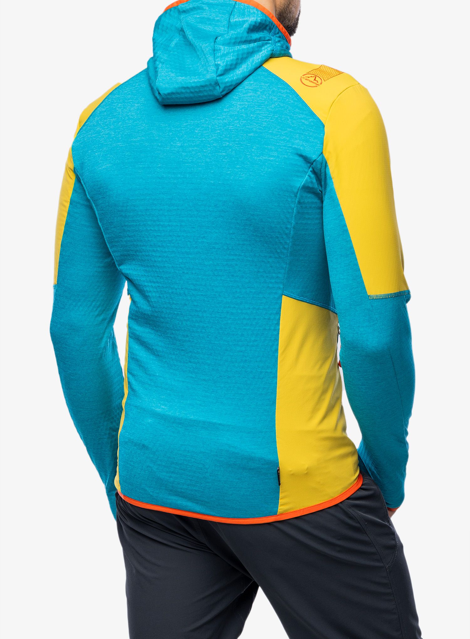 Mikina s kapucí La Sportiva Existence Hoody - tropic blue/bamboo