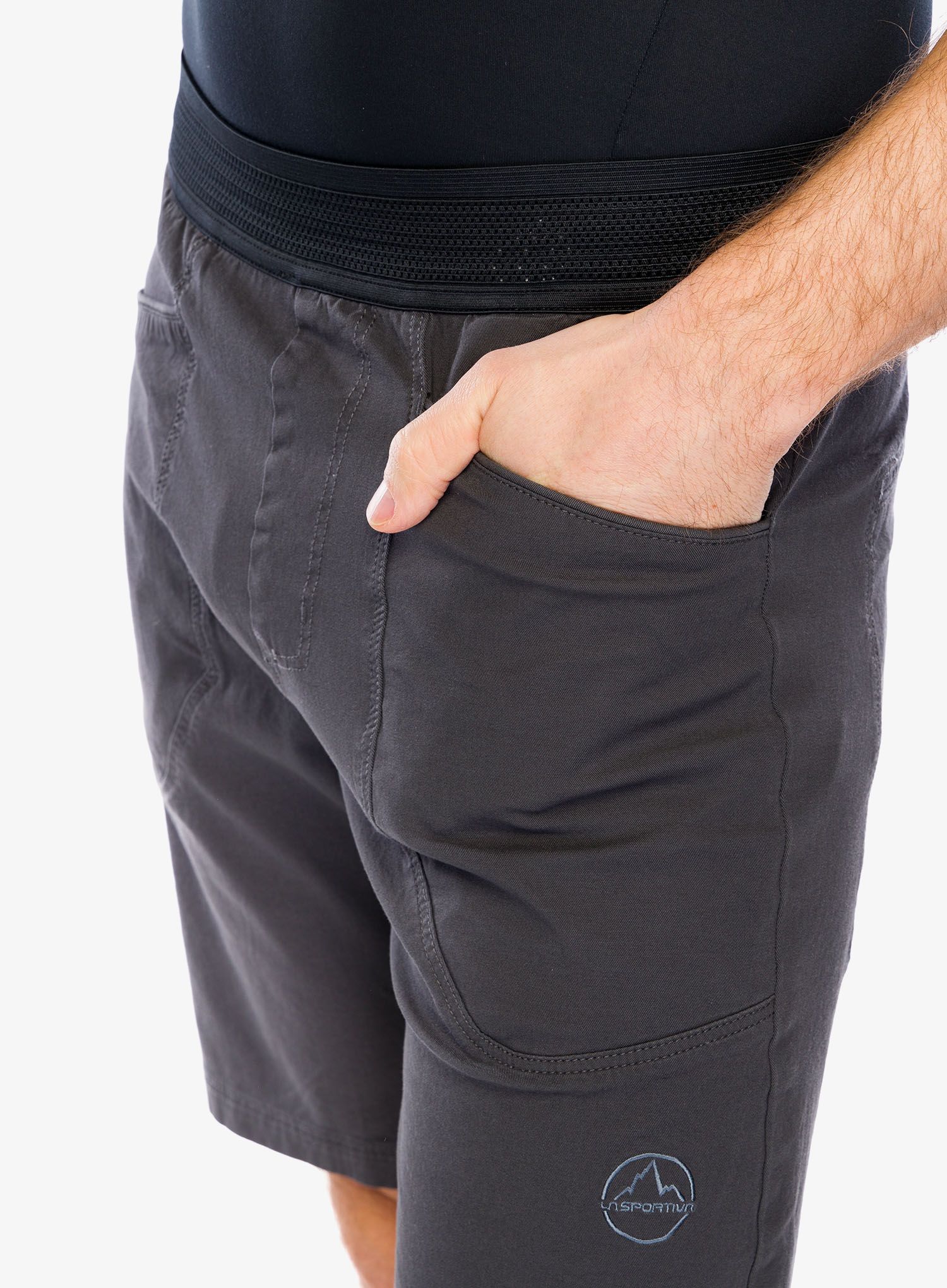 Lezecké kraťasy La Sportiva Flatanger Short - carbon/slate