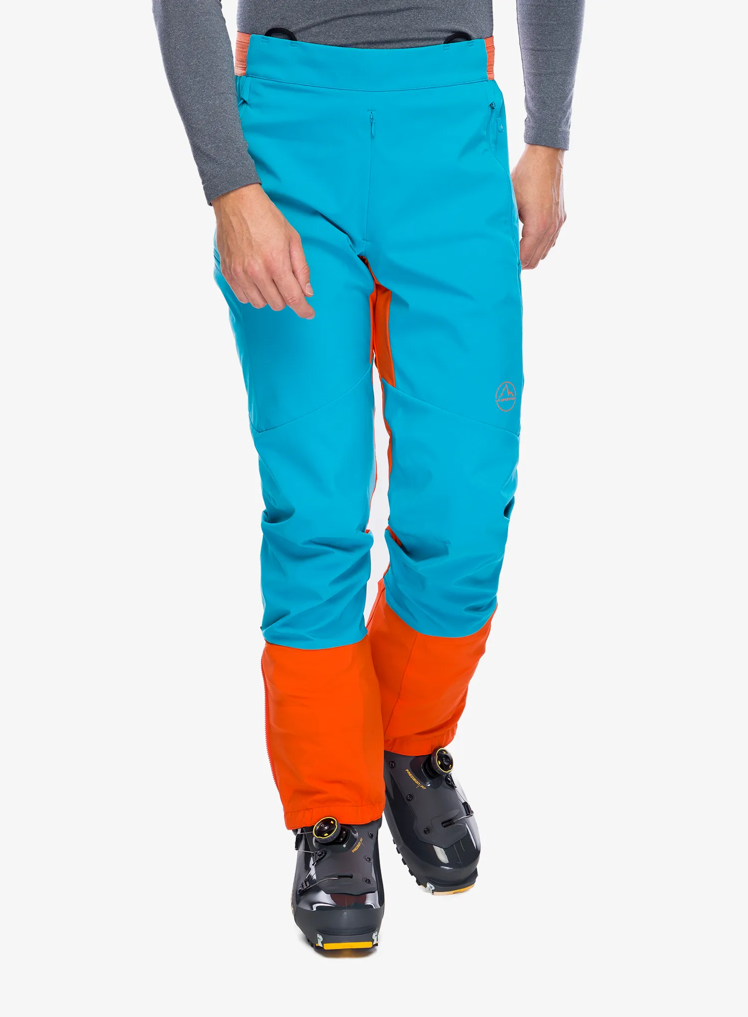 Softshell kalhoty La Sportiva Ikarus Pant - tropic blue/cherry tomato
