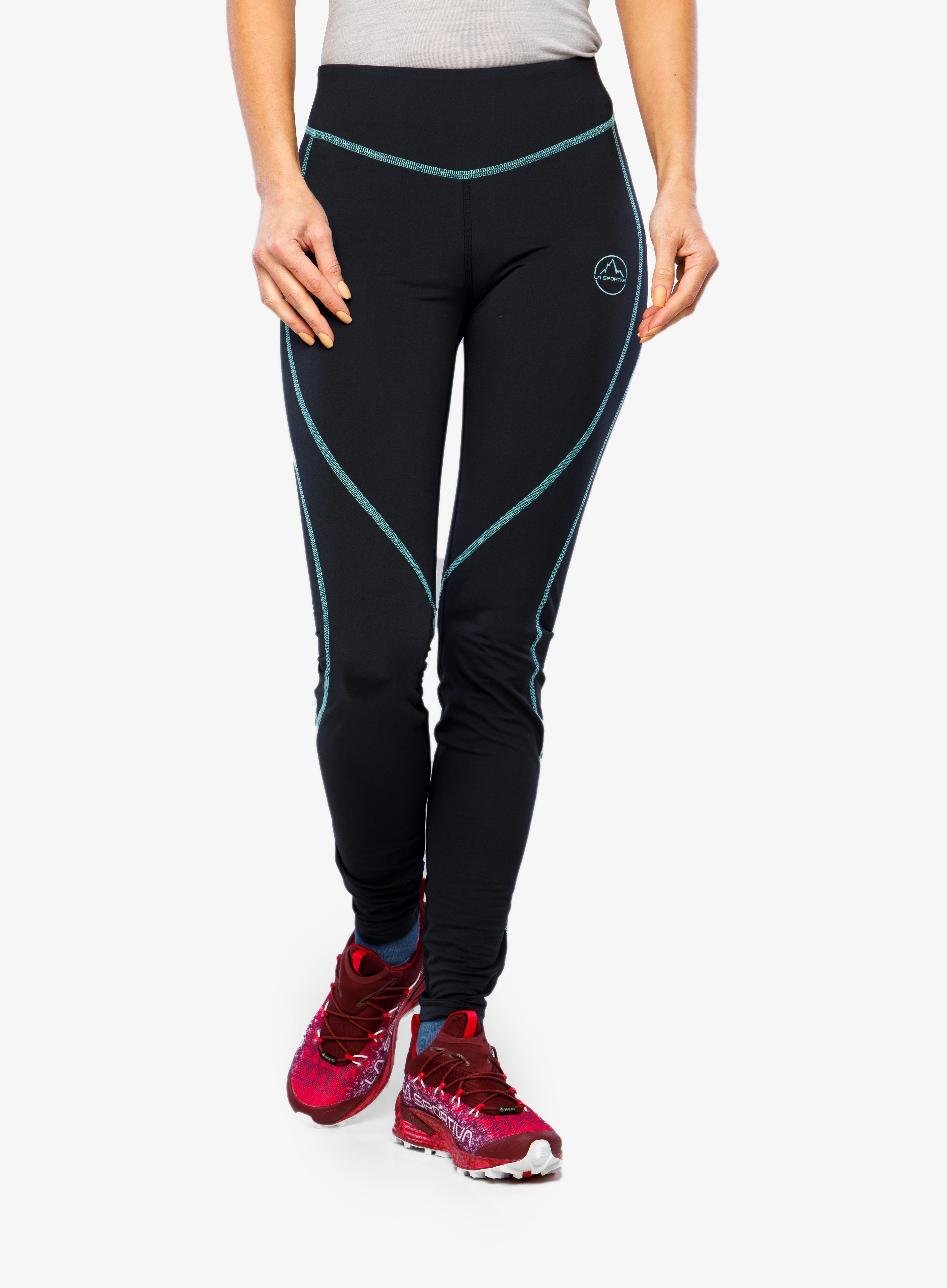 Dámské běžecké kalhoty La Sportiva Instant Pant - black/turquoise