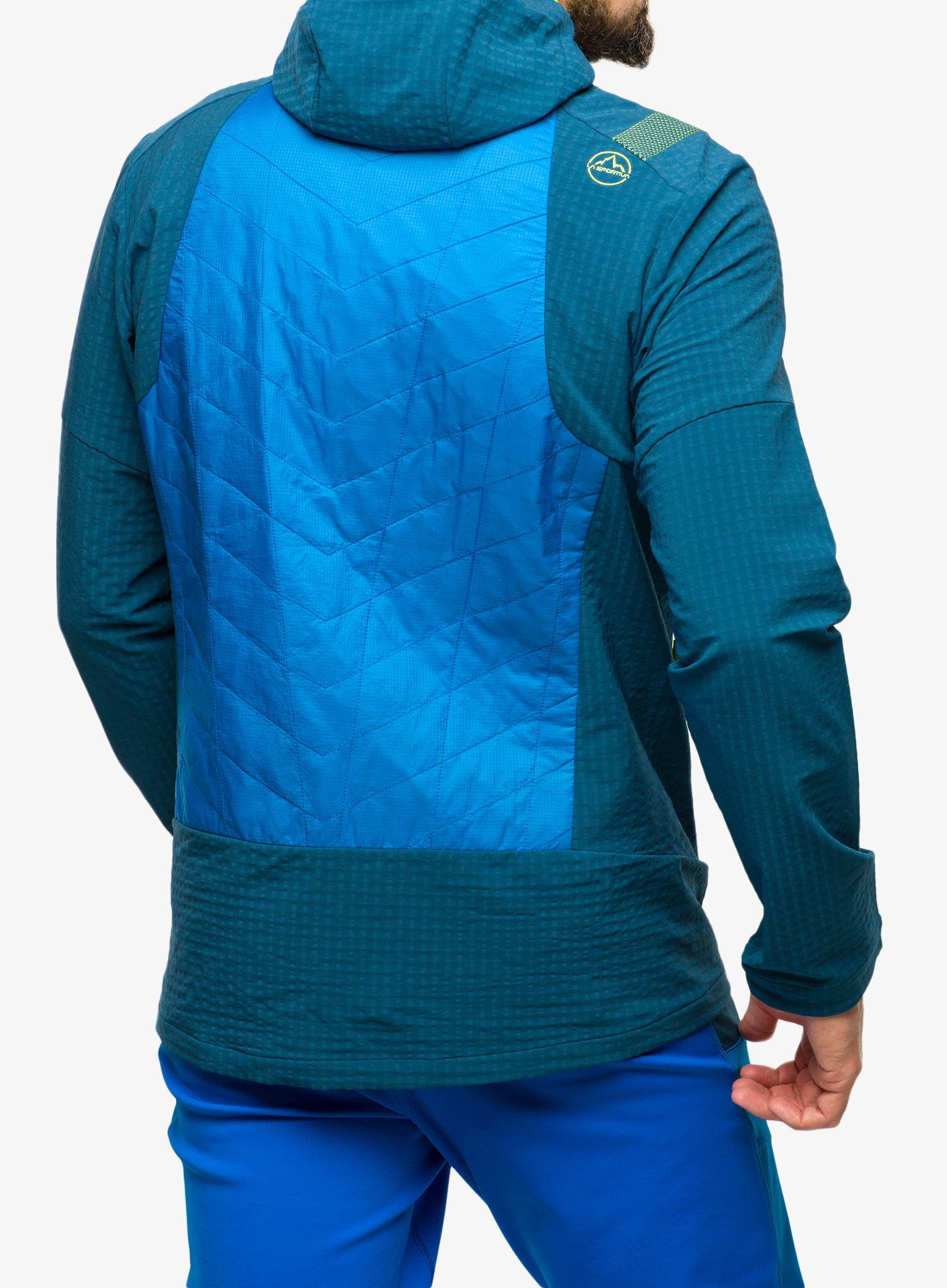 Hybridní bunda La Sportiva Kap Hybrid Hoody - electric blue/storm blue