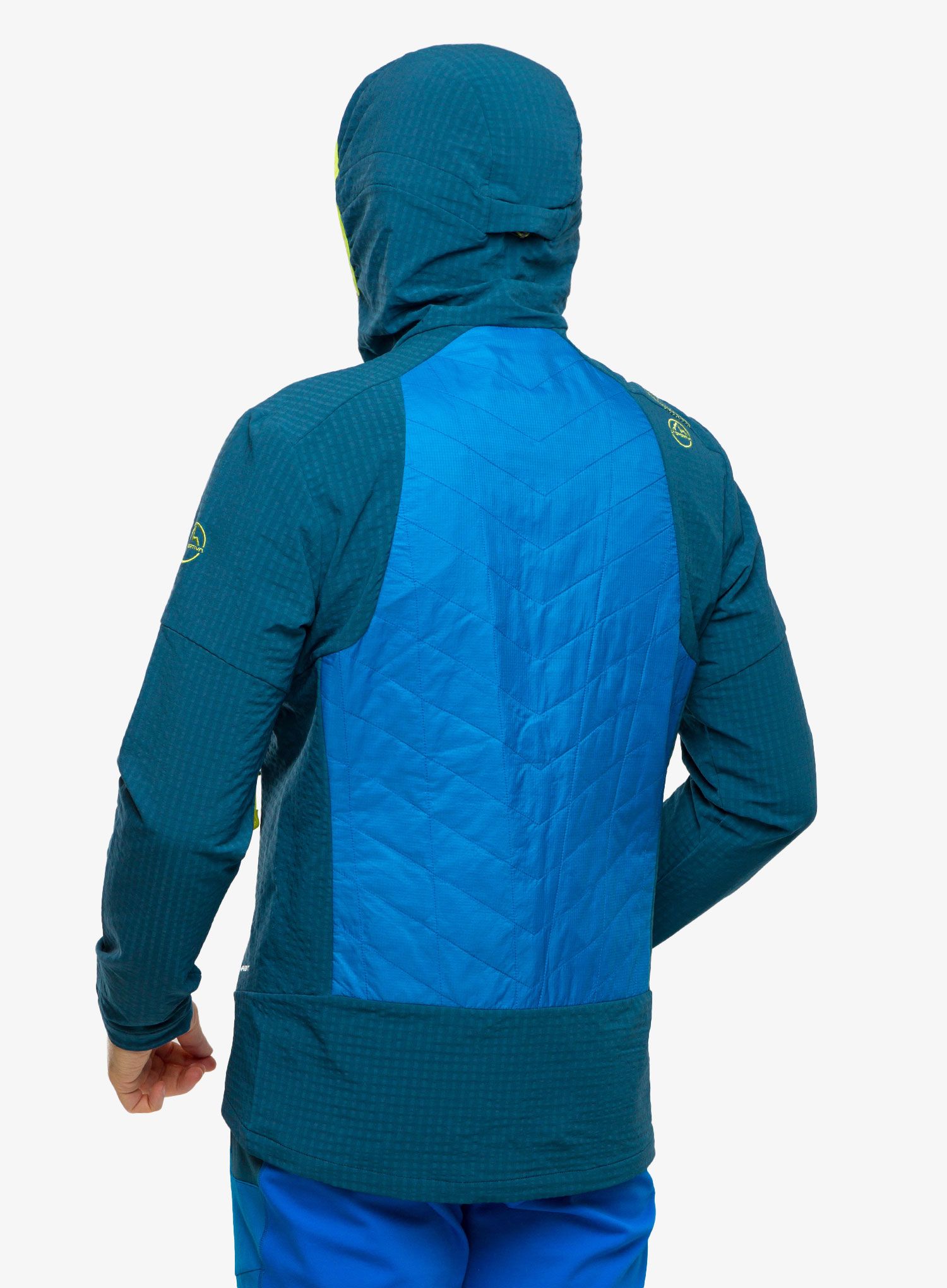 Hybridní bunda La Sportiva Kap Hybrid Hoody - electric blue/storm blue
