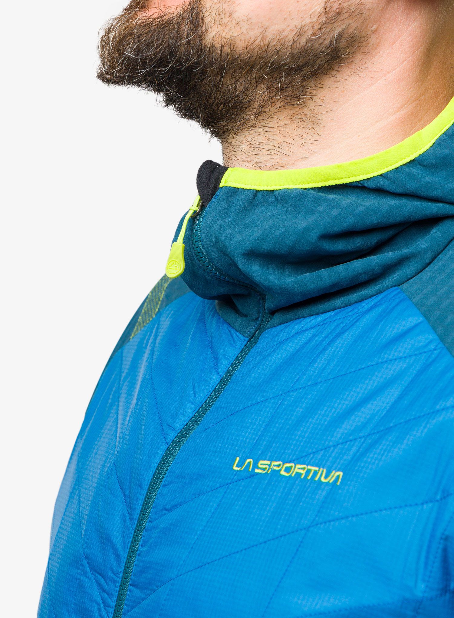 Hybridní bunda La Sportiva Kap Hybrid Hoody - electric blue/storm blue