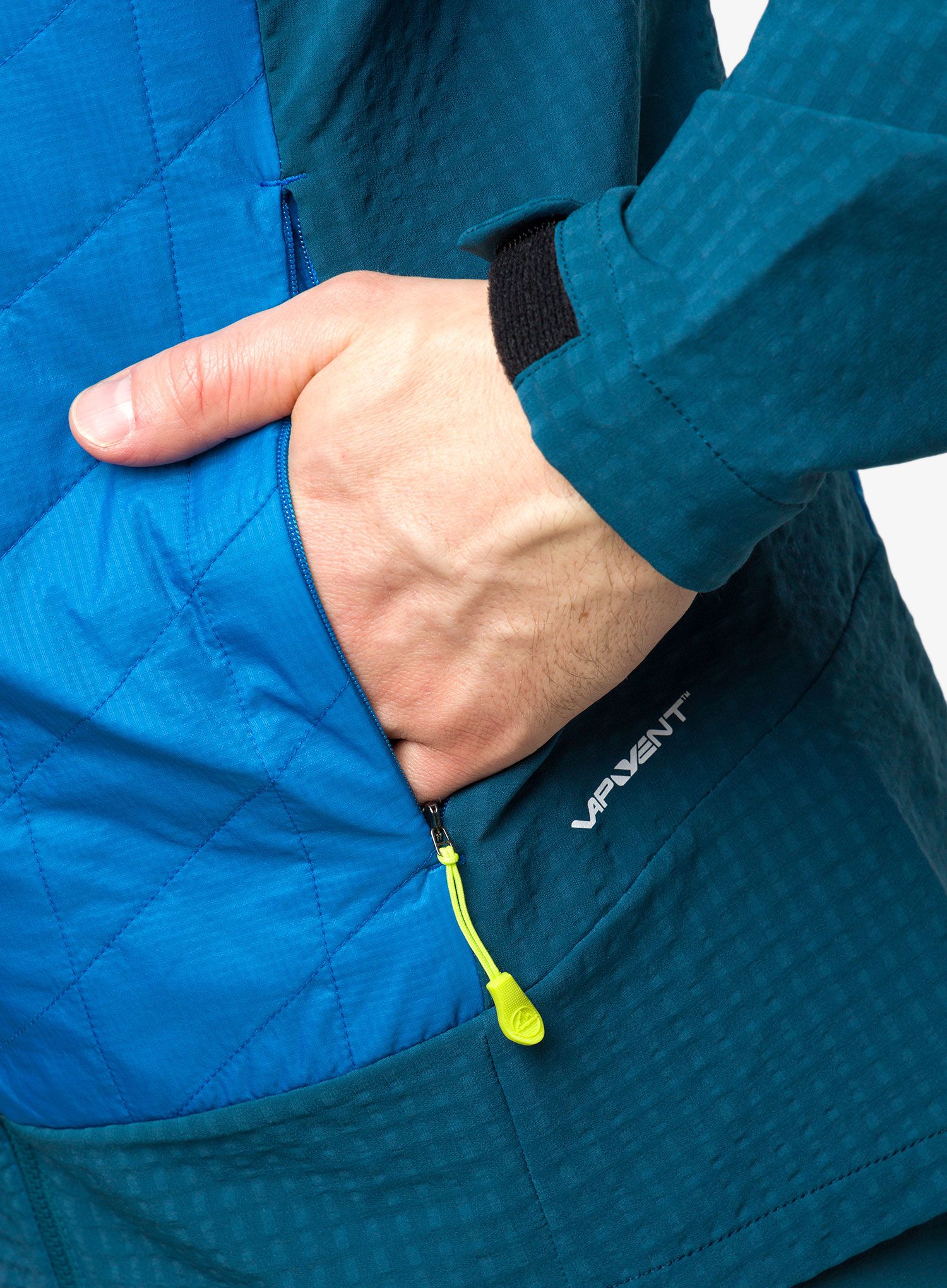 Hybridní bunda La Sportiva Kap Hybrid Hoody - electric blue/storm blue