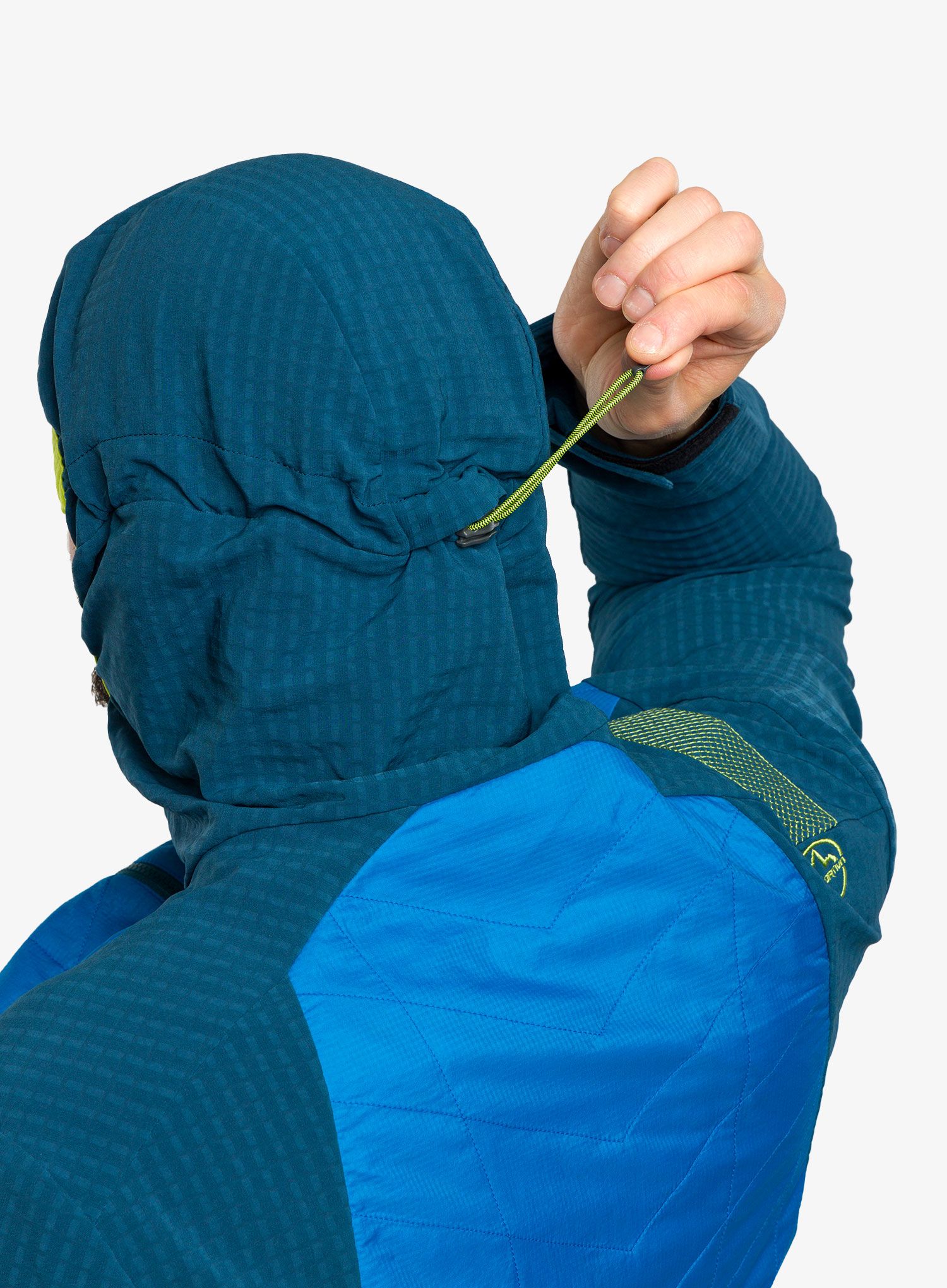 Hybridní bunda La Sportiva Kap Hybrid Hoody - electric blue/storm blue