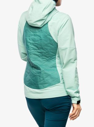Hybridní bunda dámská La Sportiva Kap Hybrid Hoody - lagoon/iceberg