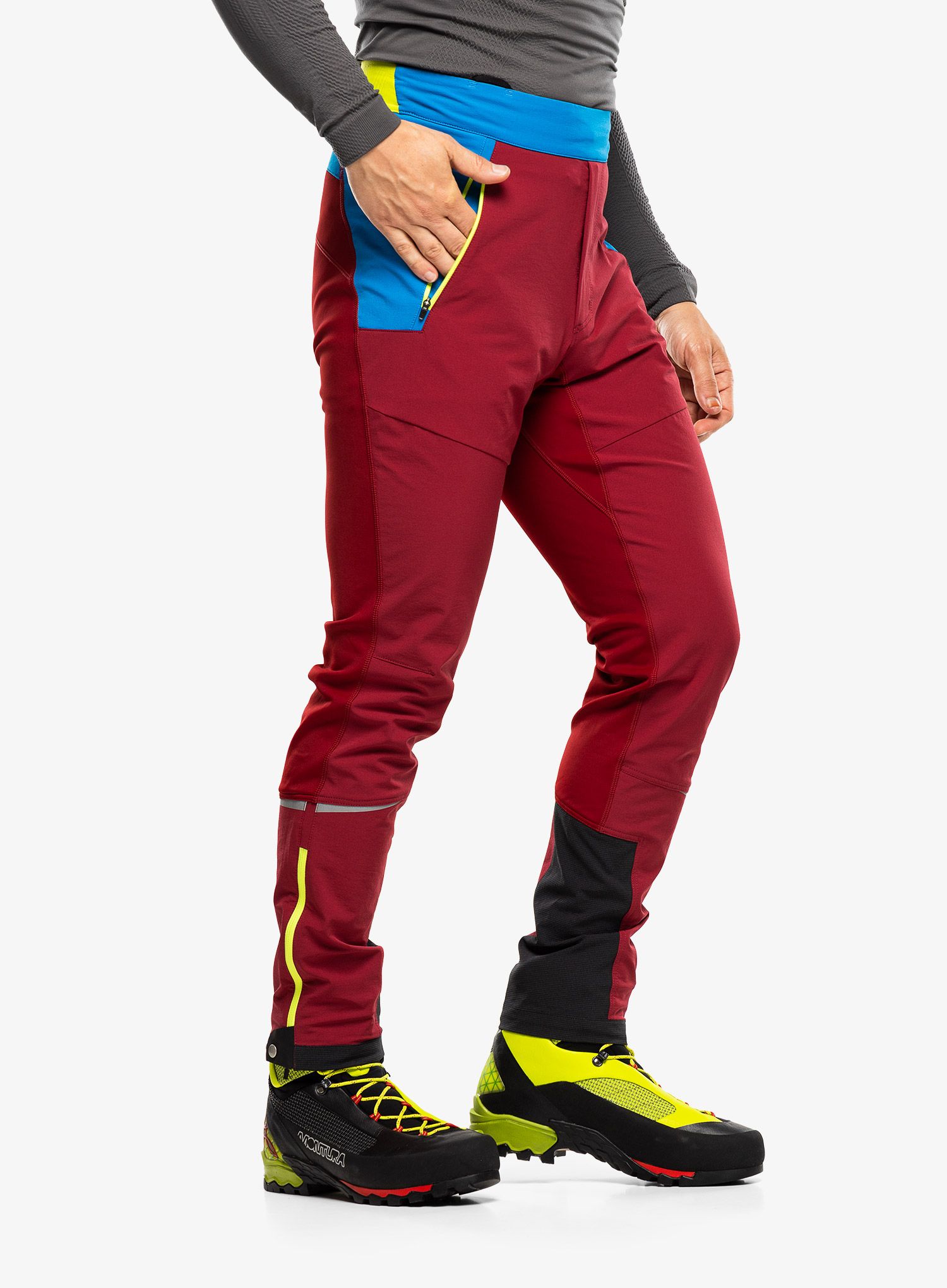 Skialpové kalhoty La Sportiva Karma Pant - sangria/electric blue