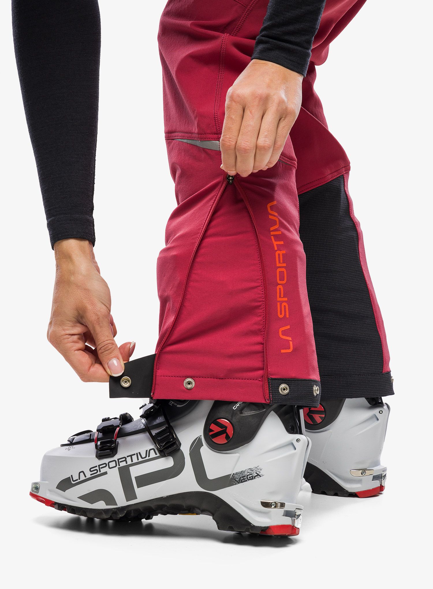 Skialpové kalhoty dámské La Sportiva Karma Pant - velvet/cherry tomato