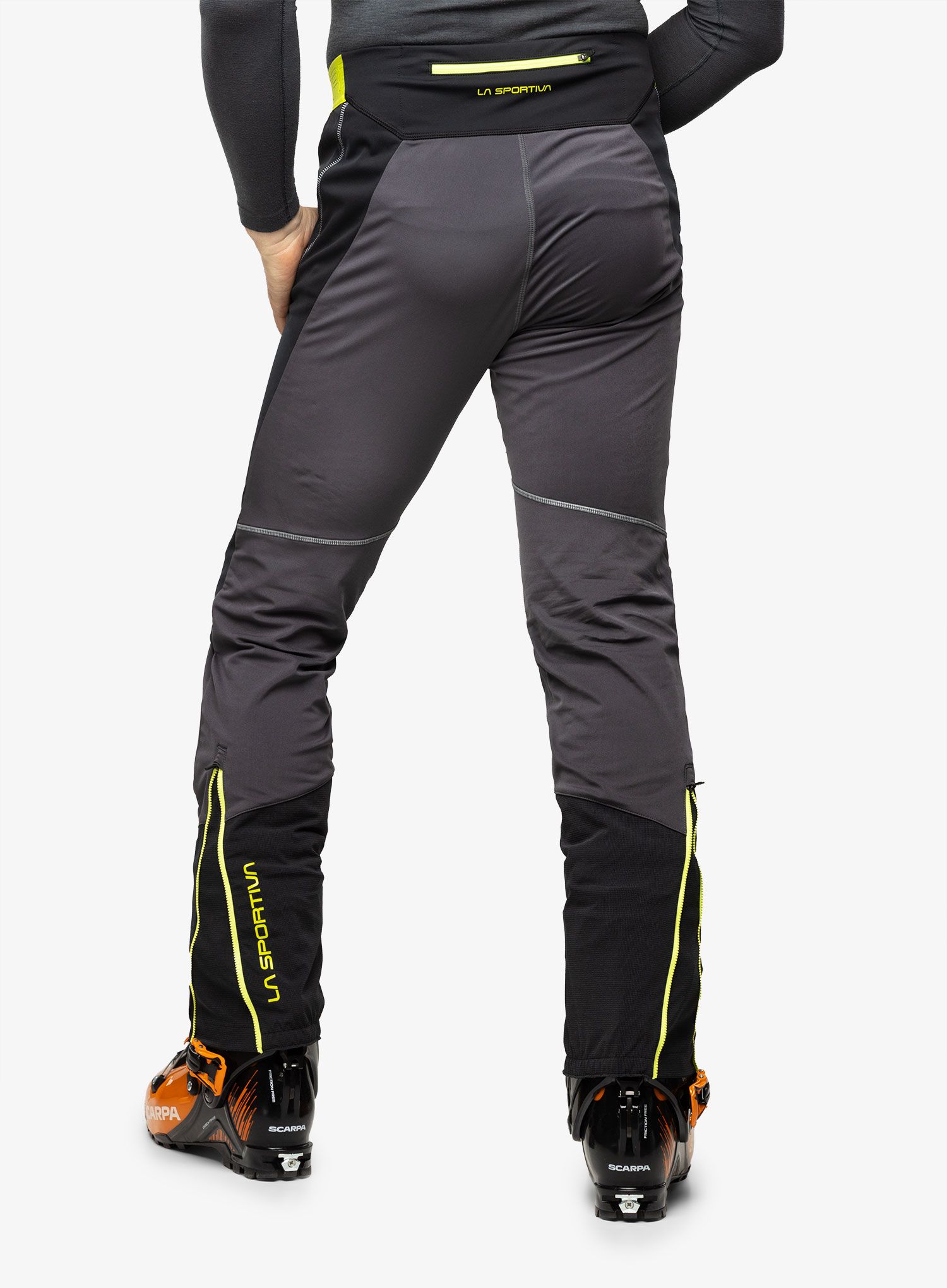 Skialpové kalhoty La Sportiva Kyril Pant - black/lime punch