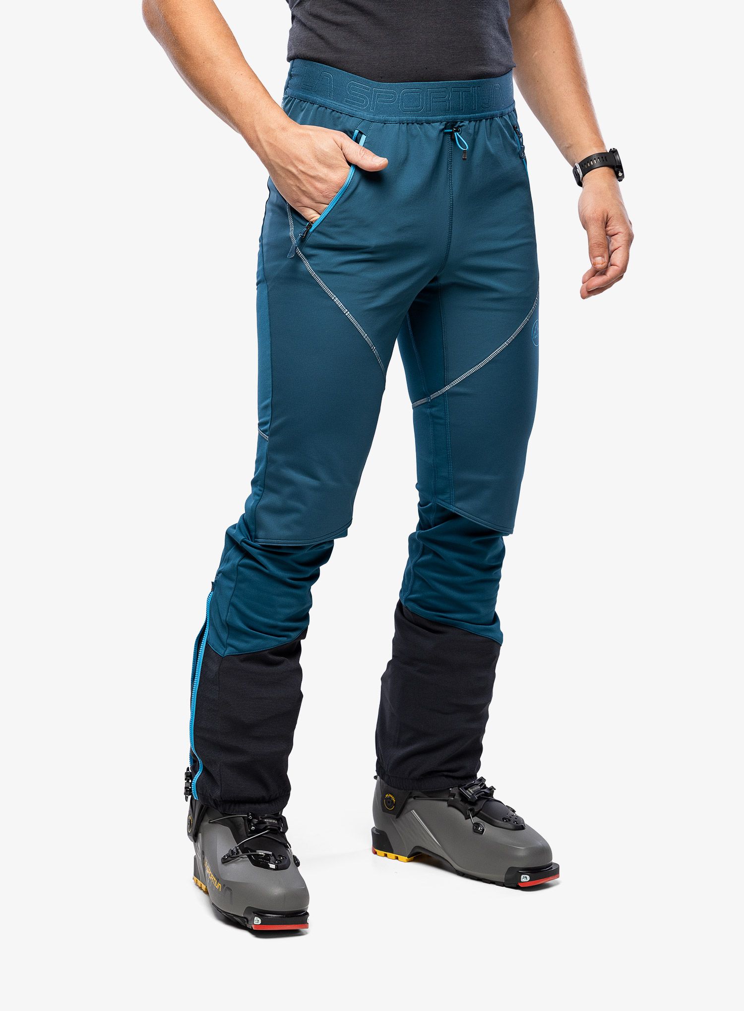 Skialpové kalhoty La Sportiva Kyril Pant - storm blue/maui