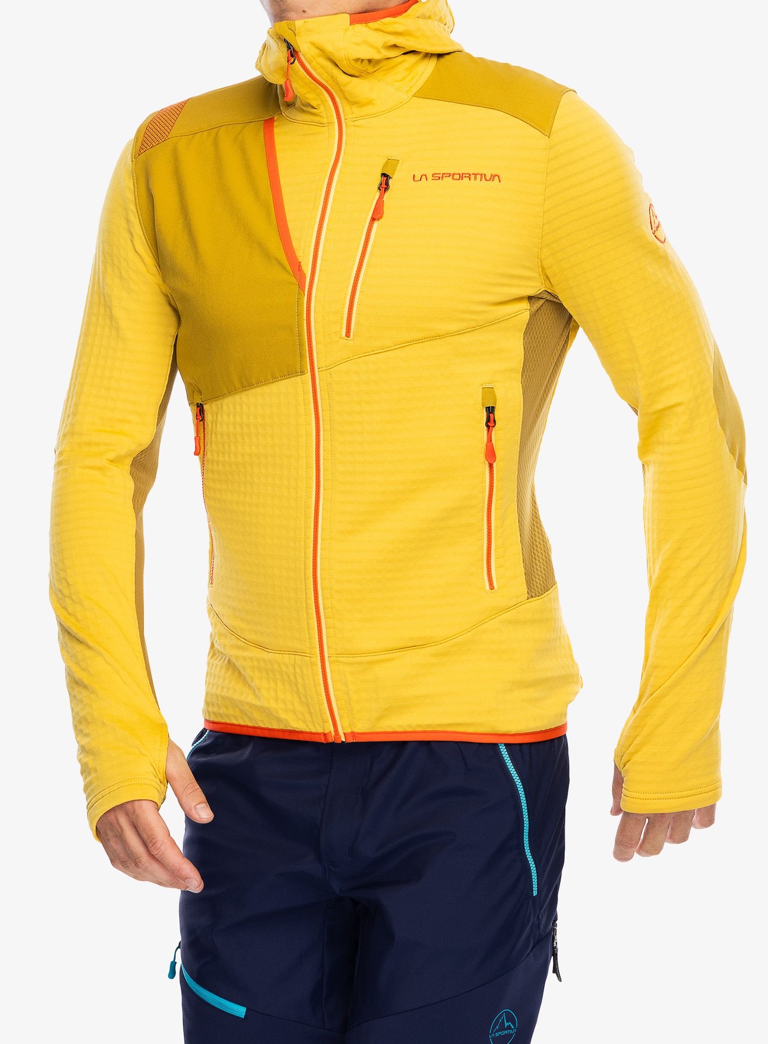Mikina s kapucí La Sportiva Lucendro Thermal Hoody - bamboo/savana