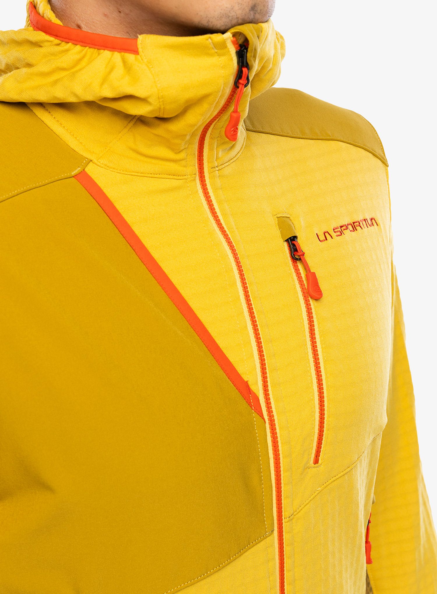Mikina s kapucí La Sportiva Lucendro Thermal Hoody - bamboo/savana