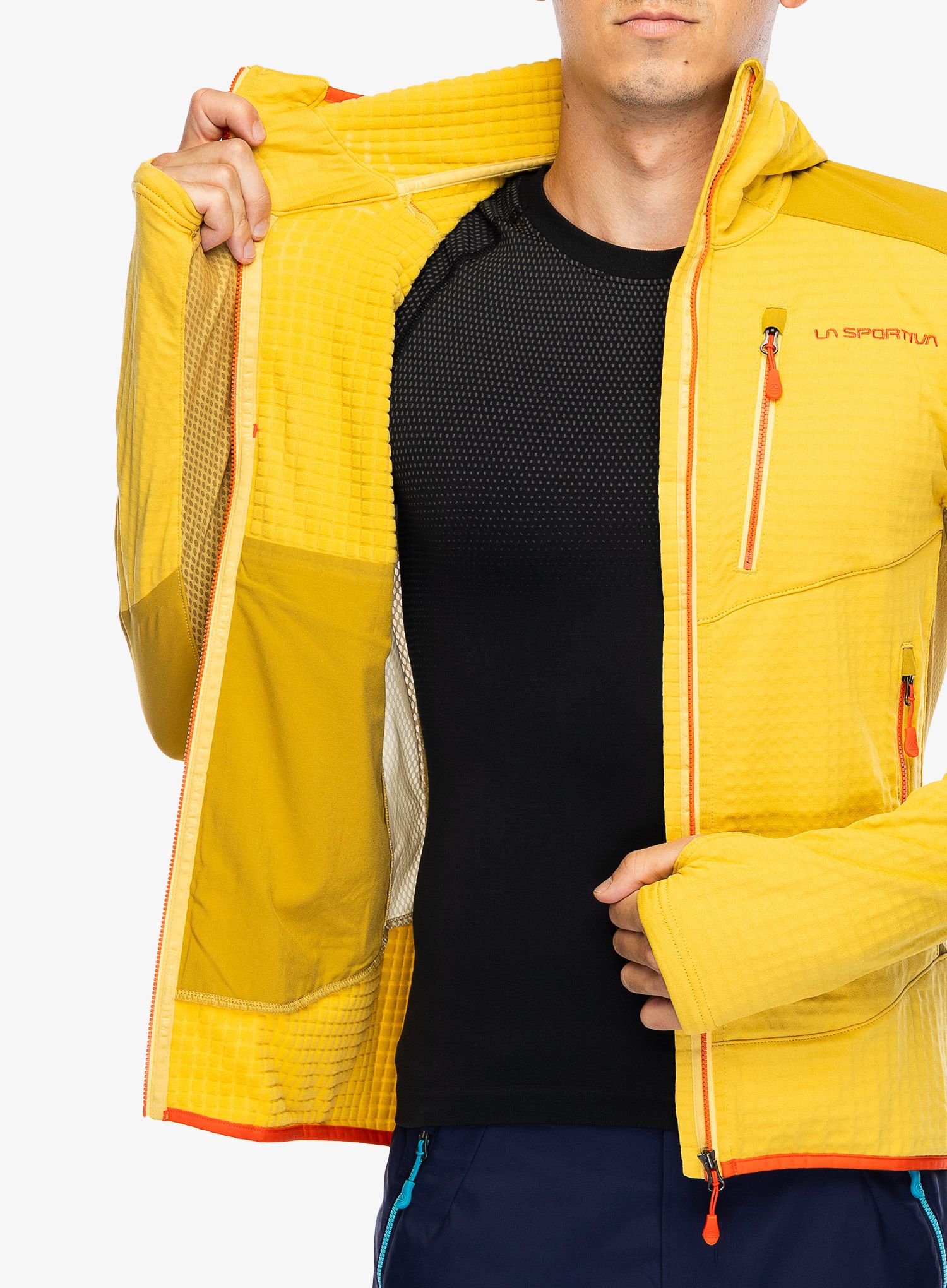 Mikina s kapucí La Sportiva Lucendro Thermal Hoody - bamboo/savana