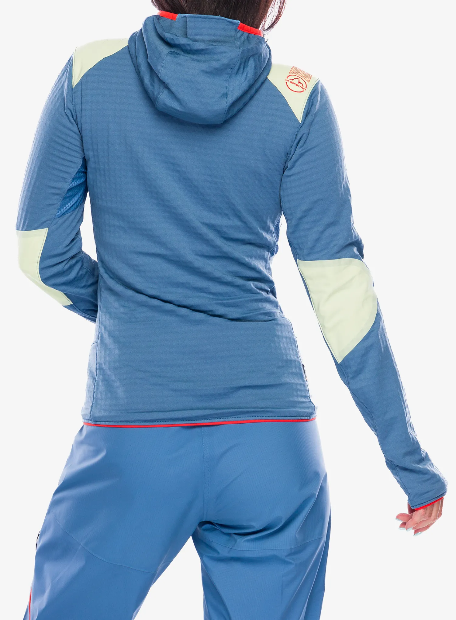 Dámská mikina s kapucí La Sportiva Lucendro Thermal Hoody - moonlight/zest