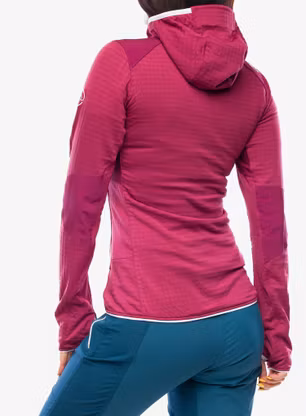 Dámská mikina s kapucí La Sportiva Lucendro Thermal Hoody - red plum