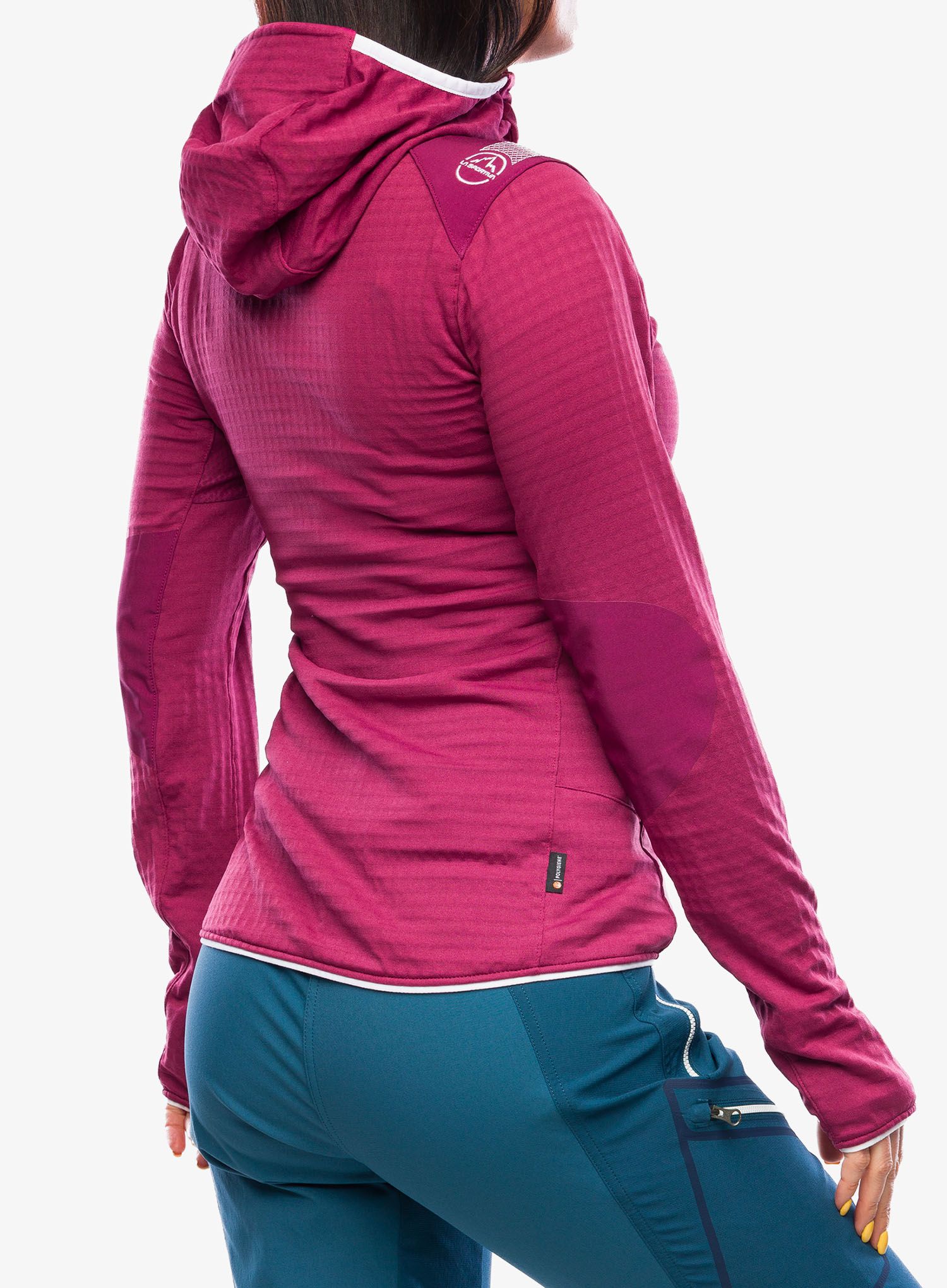 Dámská mikina s kapucí La Sportiva Lucendro Thermal Hoody - red plum