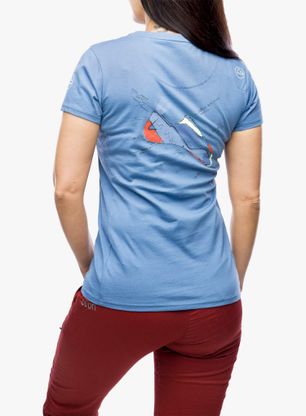 Bavlněné tričko dámské La Sportiva Mantra T-Shirt - moonlight