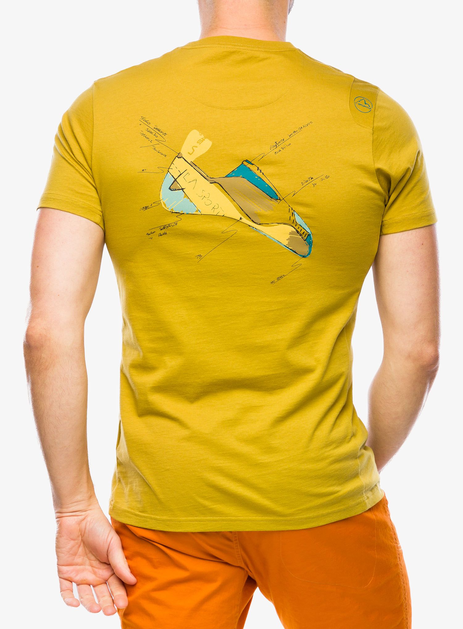 Tričko s potiskem La Sportiva Mantra T-Shirt - savana