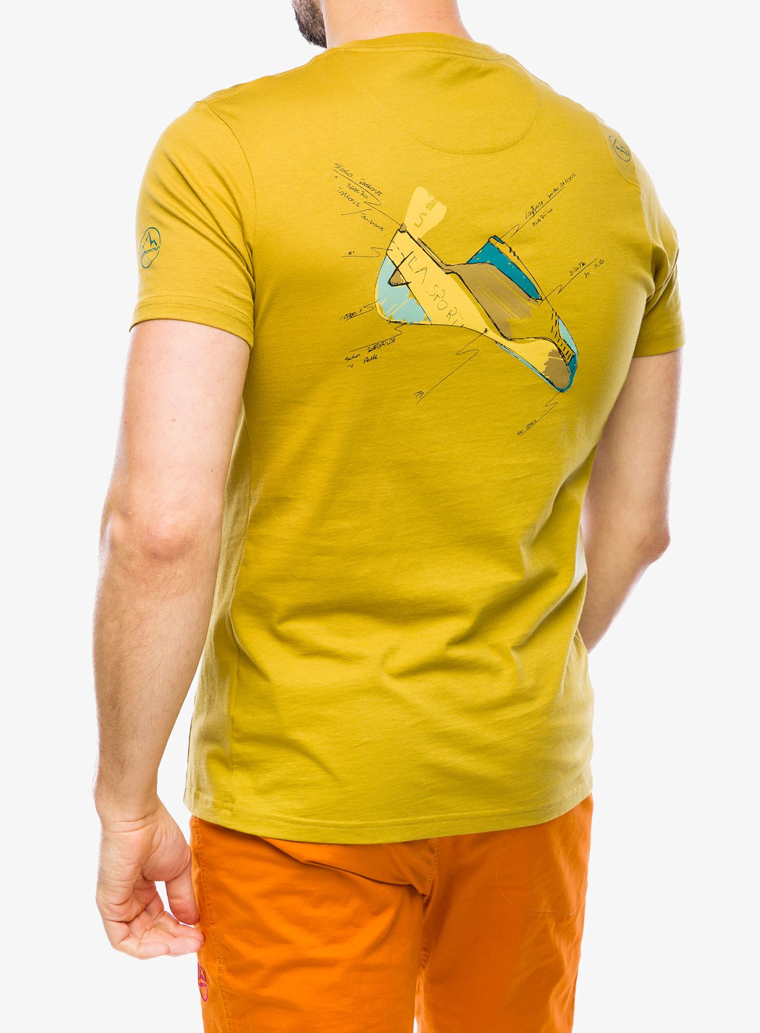 Tričko s potiskem La Sportiva Mantra T-Shirt - savana