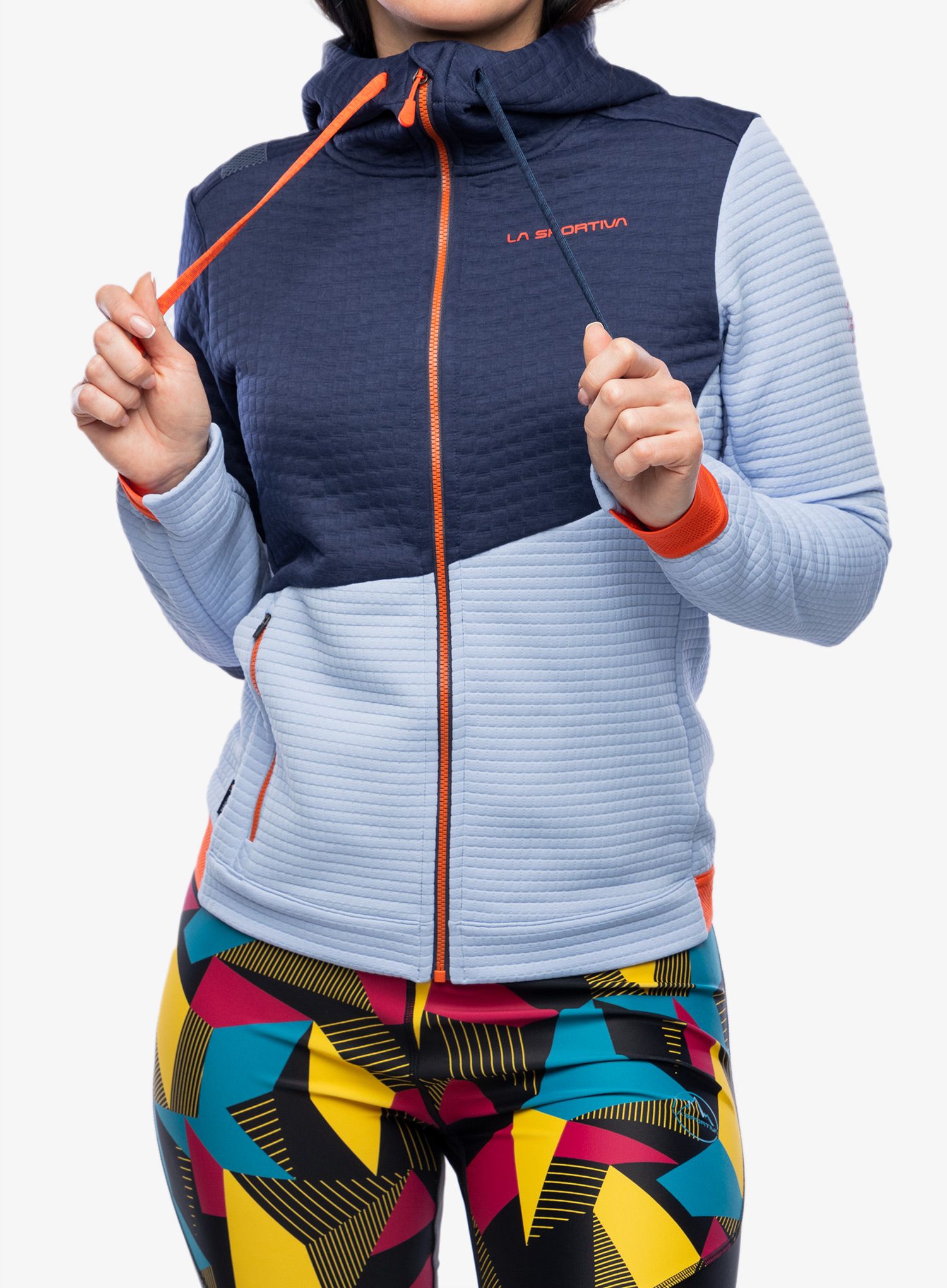 Dámská mikina s kapucí La Sportiva Method Hoody - stone-blue/deep sea