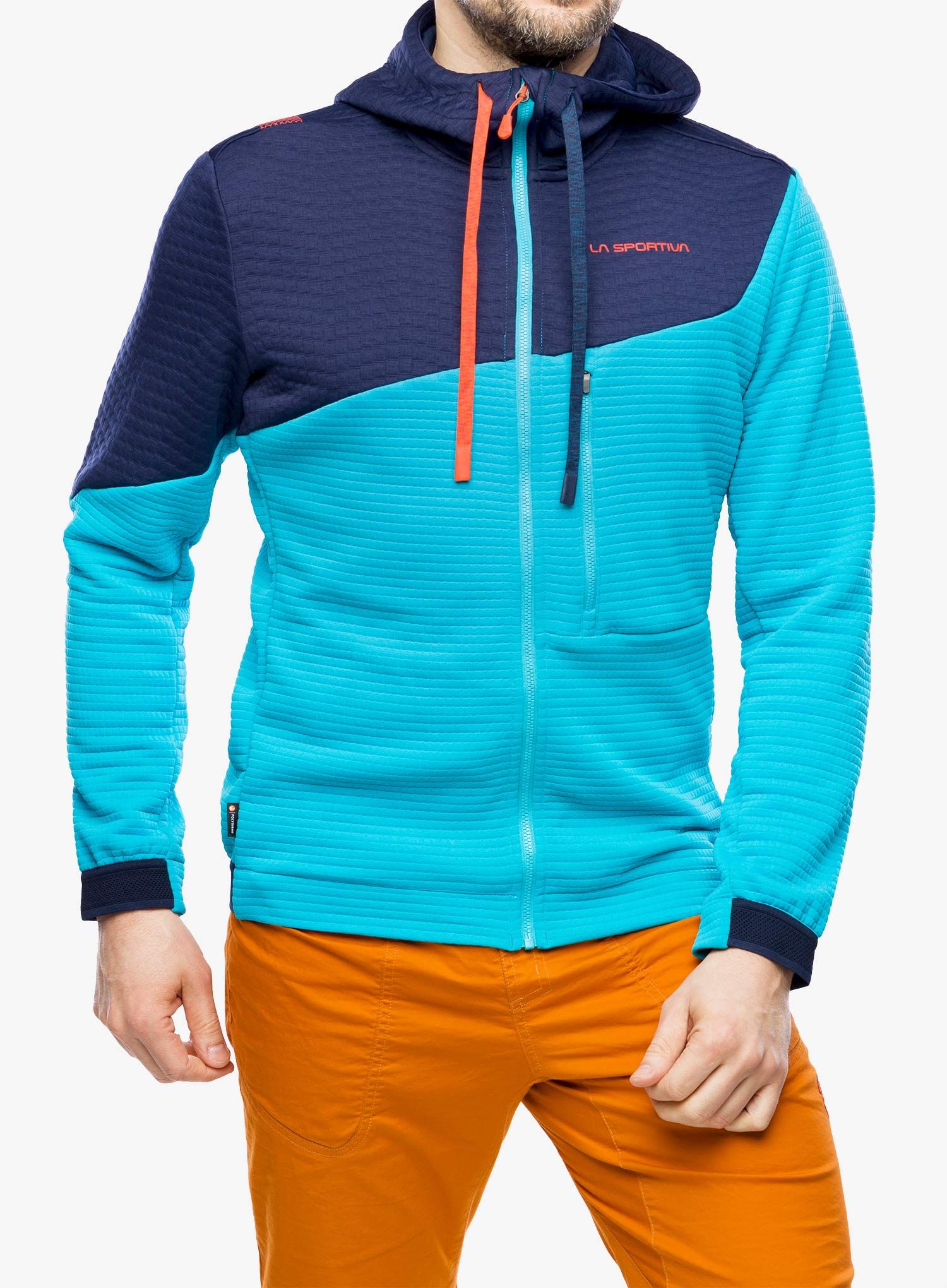 Mikina s kapucí La Sportiva Method Hoody - tropic blue/deep sea