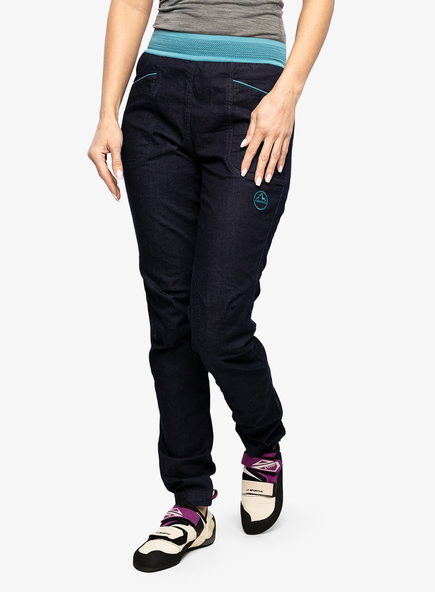 Lezecké kalhoty dámské La Sportiva Miracle Jeans - jeans/topaz