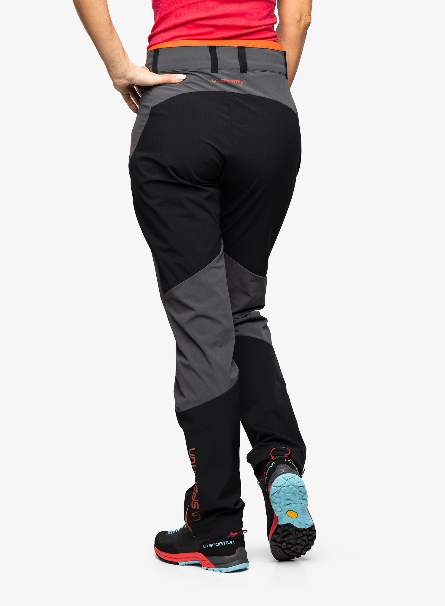 Trekové kalhoty dámské La Sportiva Monument Pant - carbon/cherry tomato