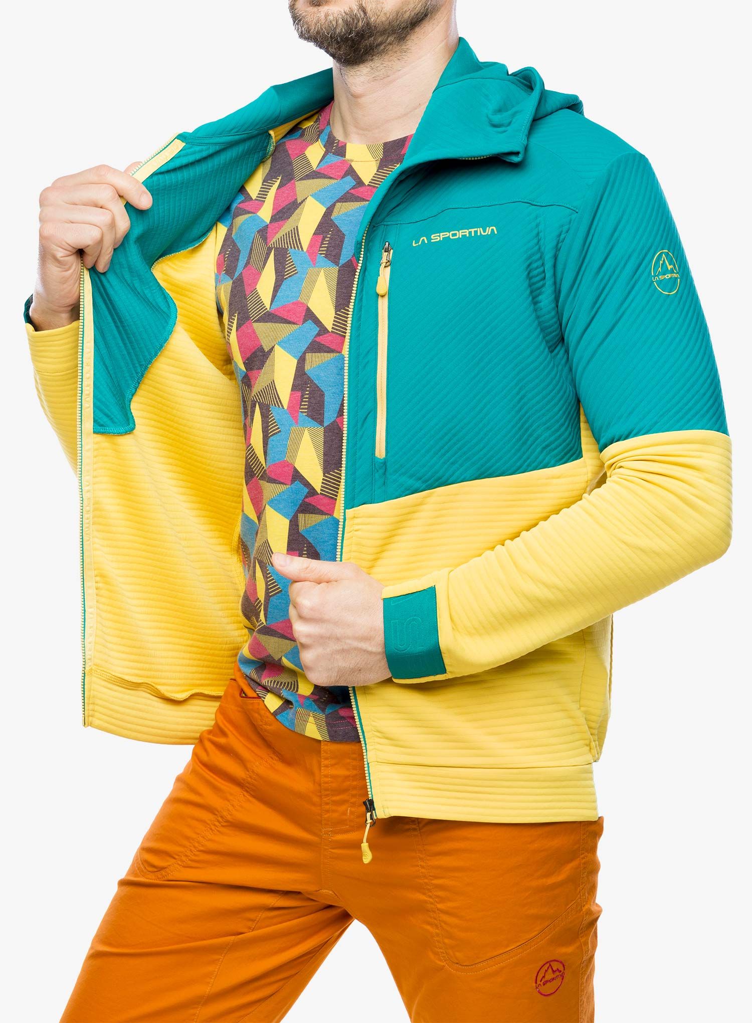 Mikina na lezení La Sportiva Mood Hoody - bamboo/everglade