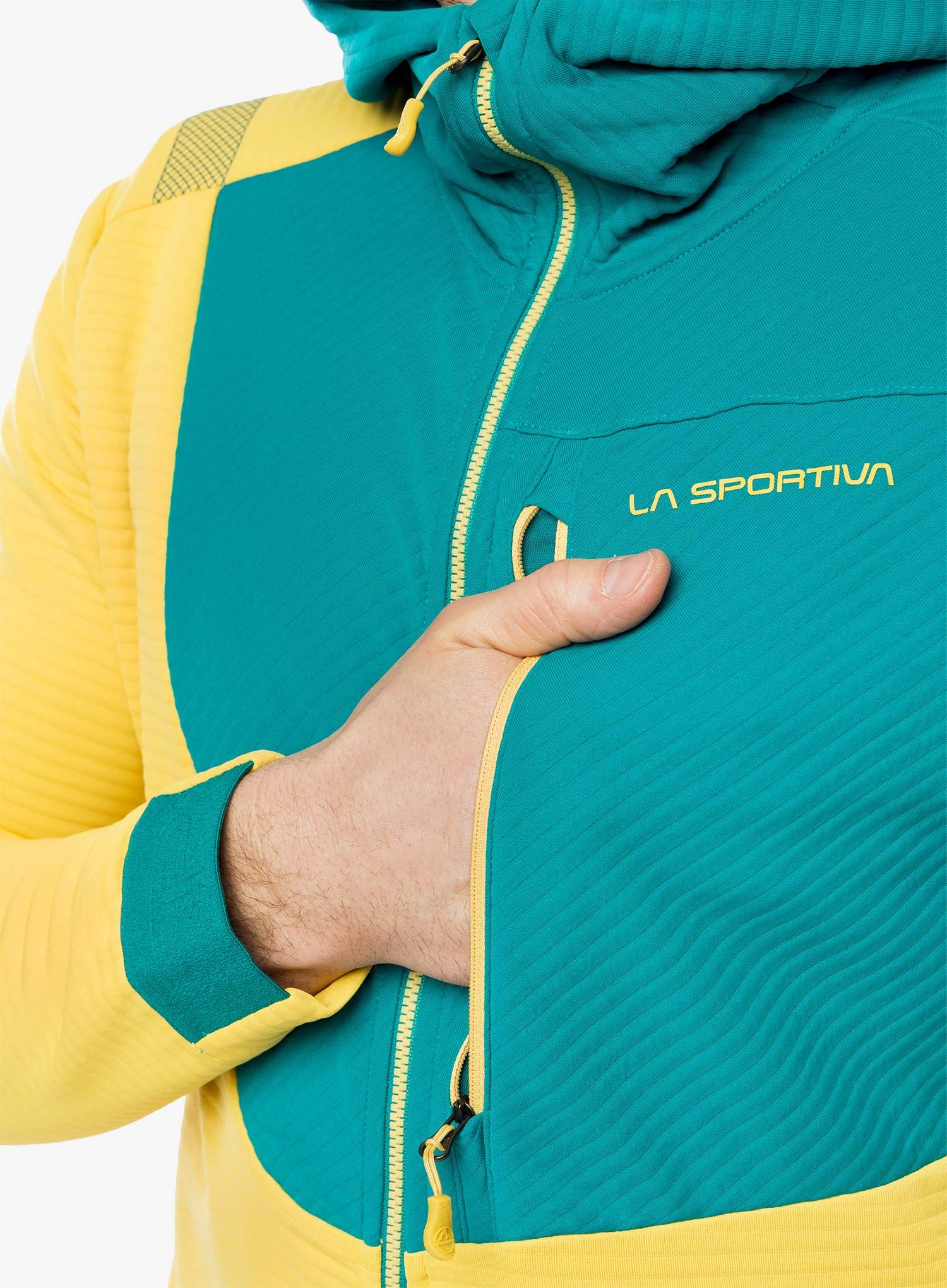 Mikina na lezení La Sportiva Mood Hoody - bamboo/everglade