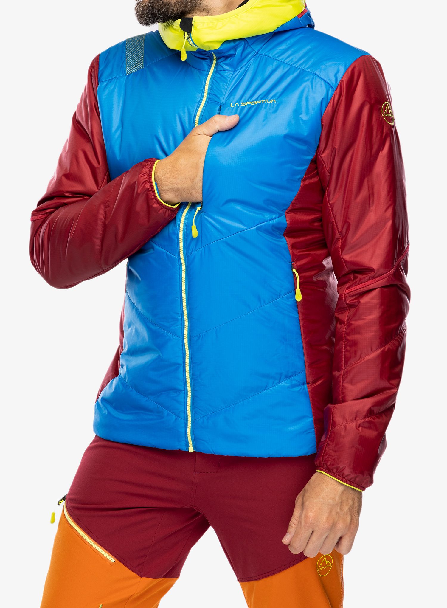 Zateplená bunda La Sportiva Mythic Primaloft Jkt - electric blue/sangria