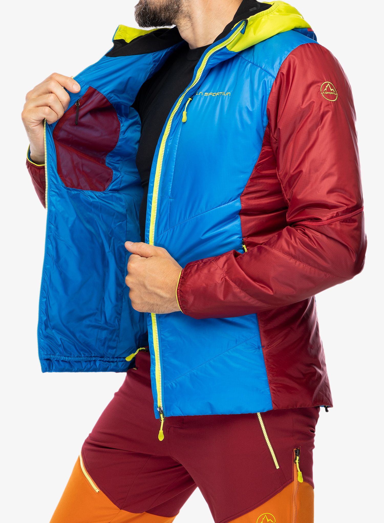 Zateplená bunda La Sportiva Mythic Primaloft Jkt - electric blue/sangria