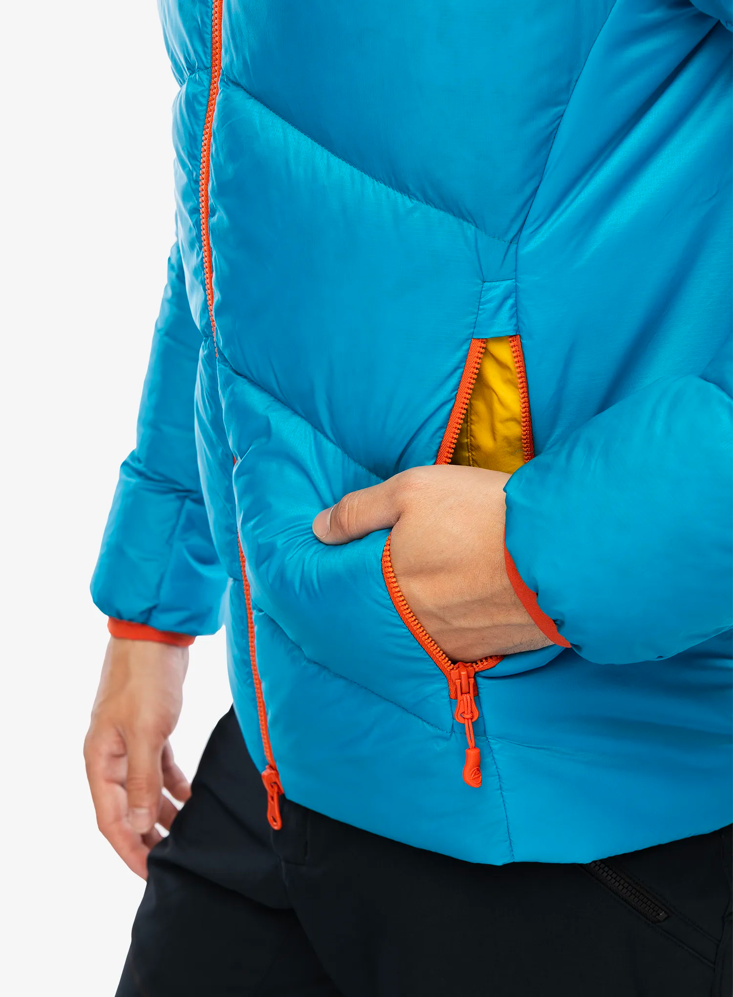 Péřová bunda La Sportiva Nature Down Jkt - tropic blue/bamboo
