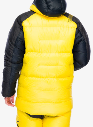 Péřová bunda La Sportiva Olympus Tech Down Parka - black/yellow