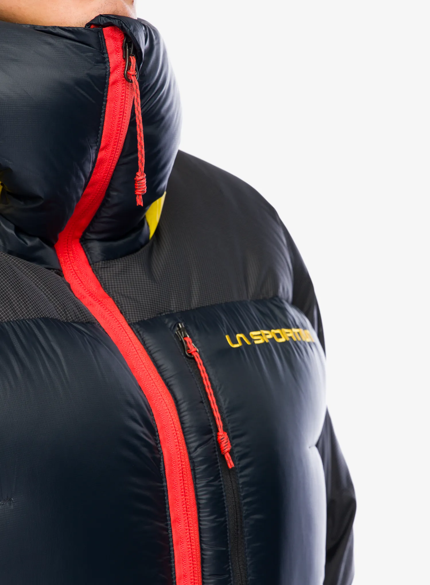 Péřová bunda La Sportiva Olympus Tech Down Parka - black/yellow