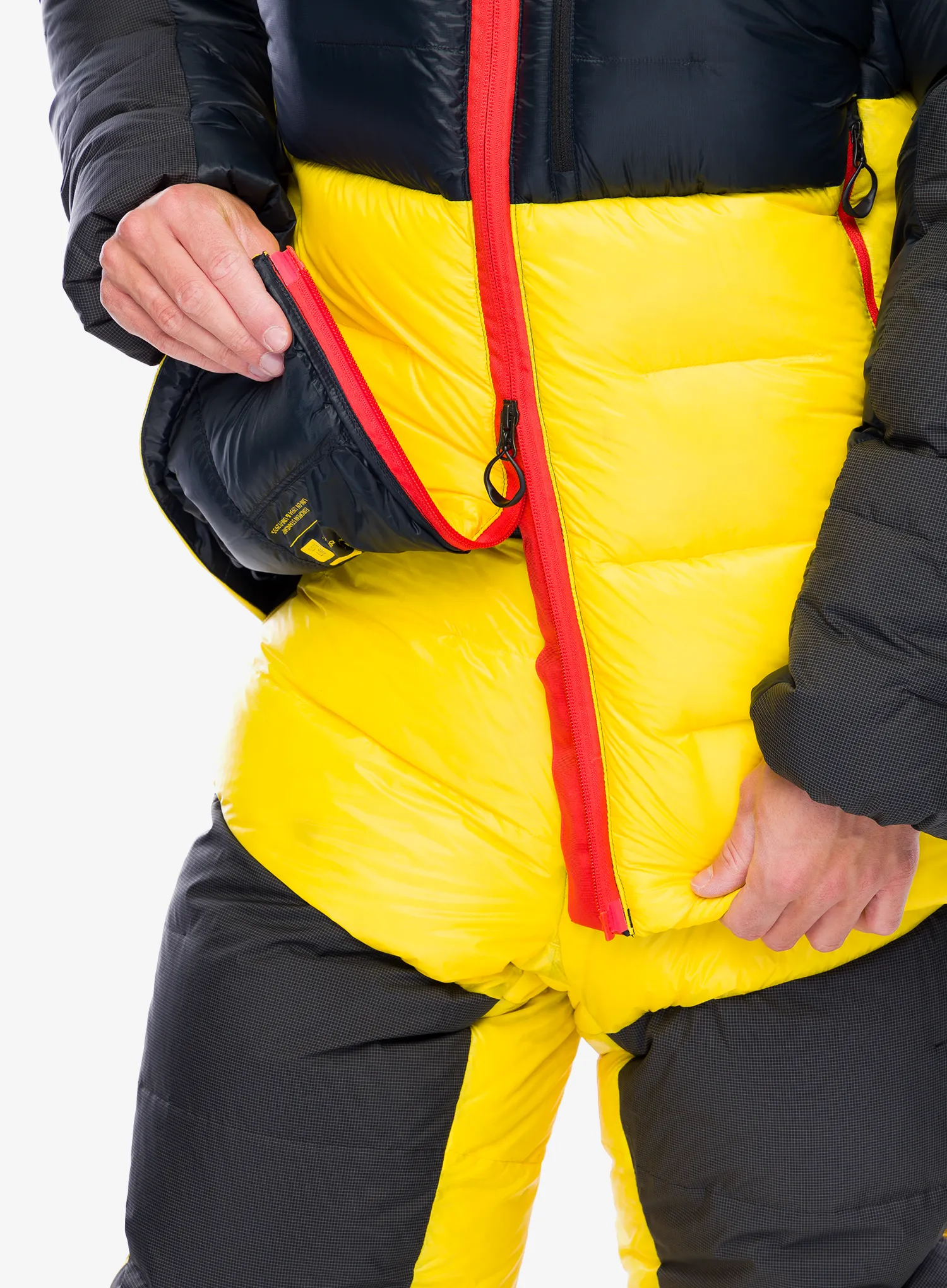 Péřová bunda La Sportiva Olympus Tech Down Parka - black/yellow