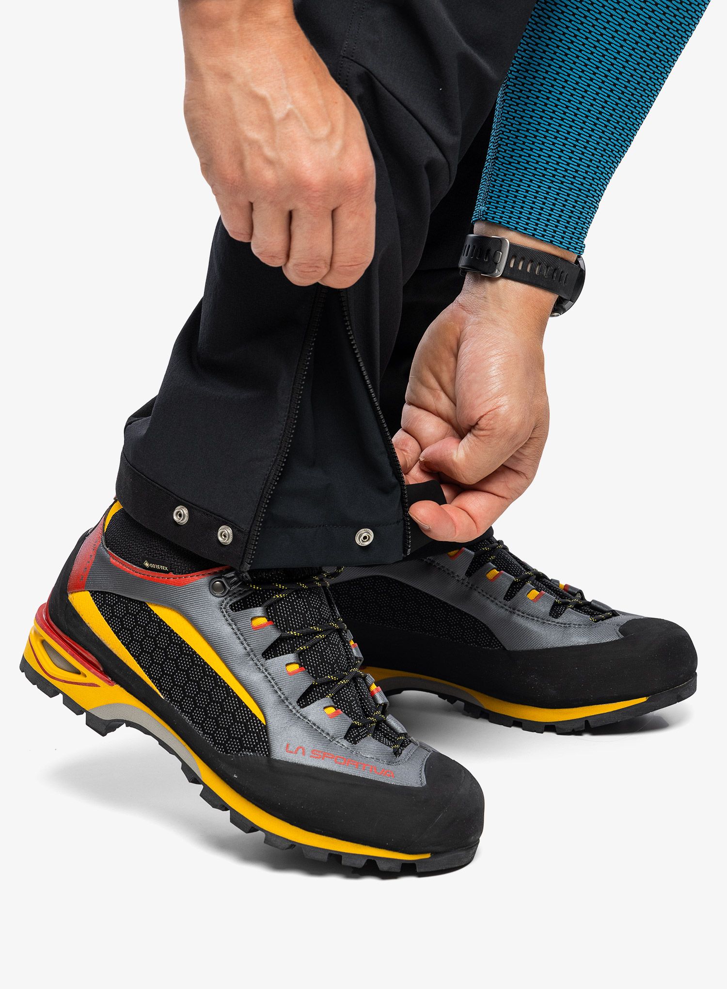 Skialpové kalhoty La Sportiva Orizion Pant - black/lime punch