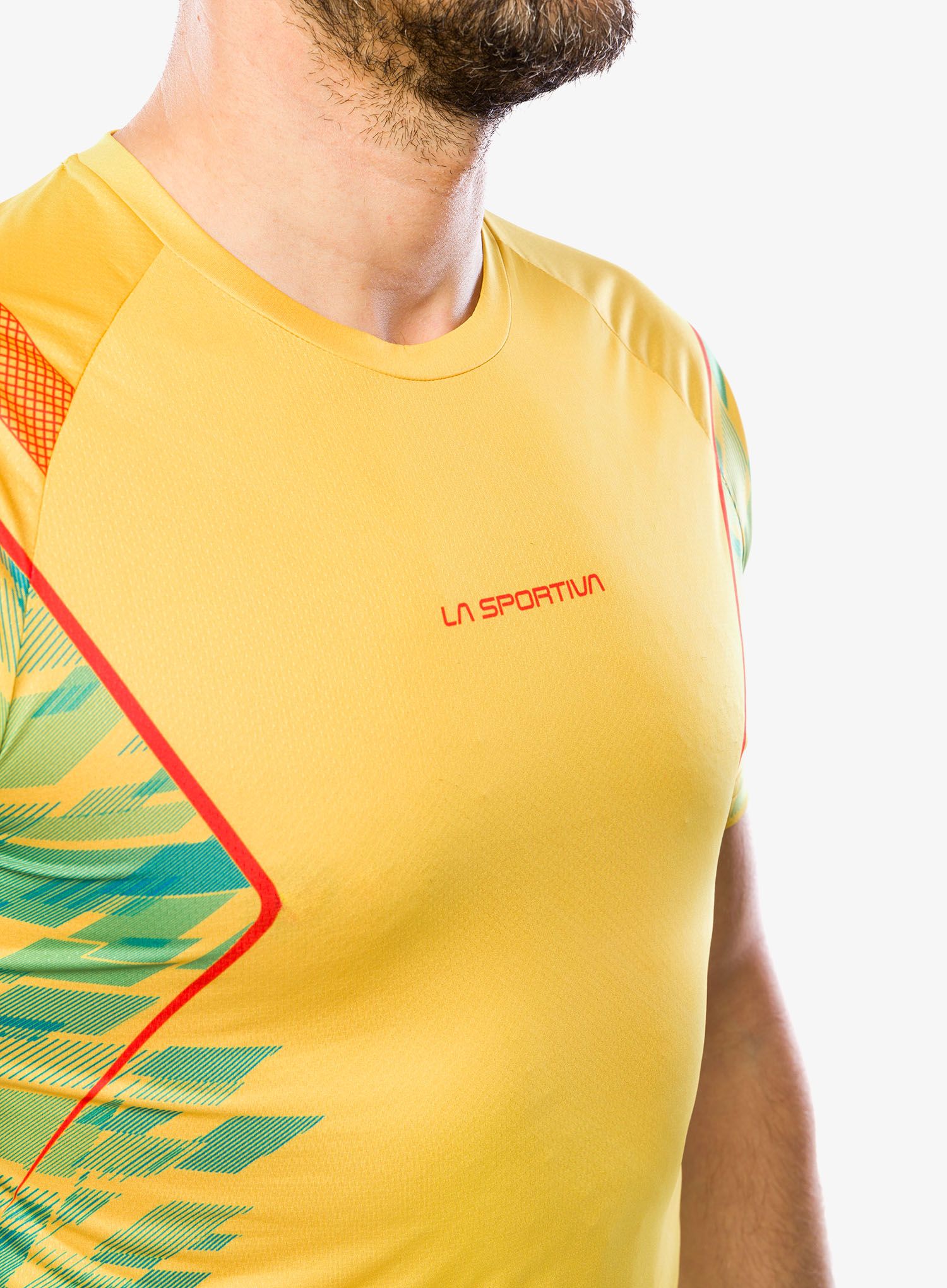 Běžecké tričko La Sportiva Pacer T-Shirt - bamboo/tropic blue