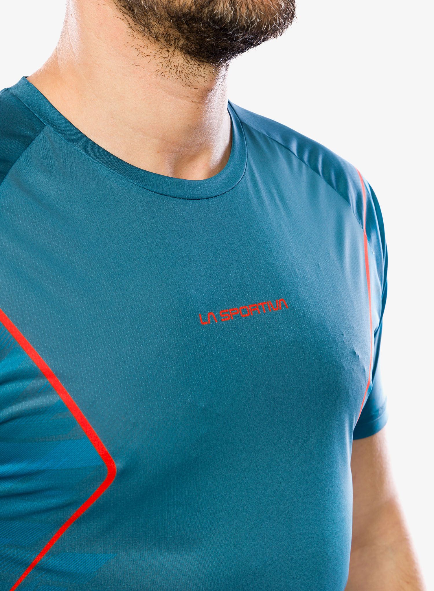 Běžecké tričko La Sportiva Pacer T-Shirt - hurricane/tropic blue
