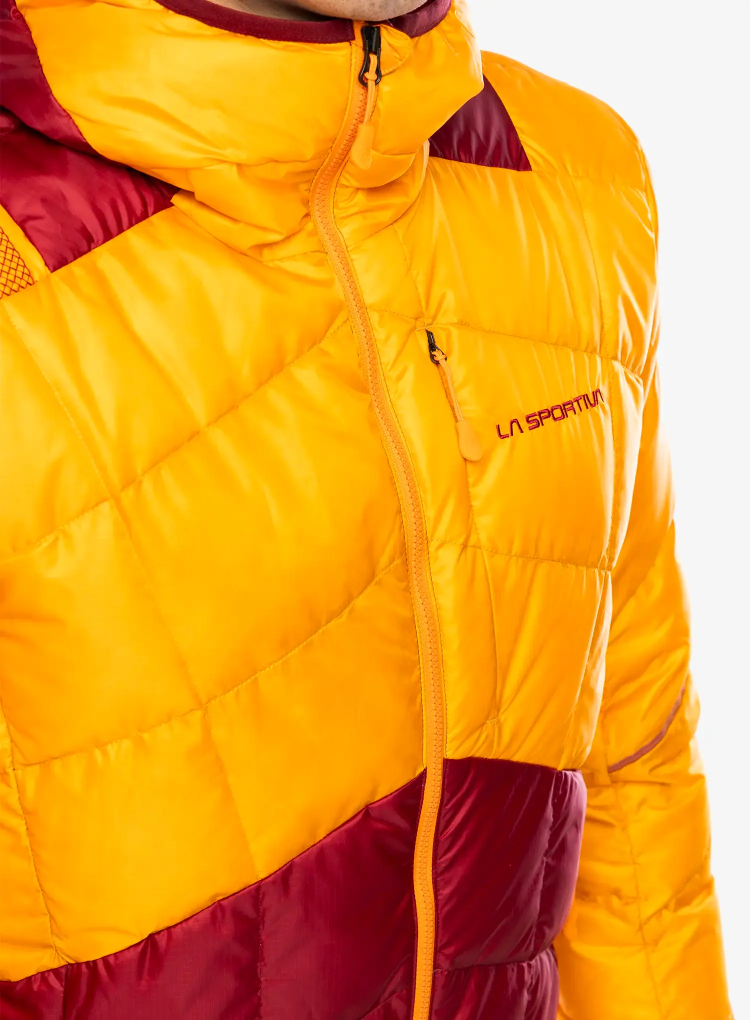 Péřová bunda La Sportiva Pinnacle Down Jkt - papaya/sangria